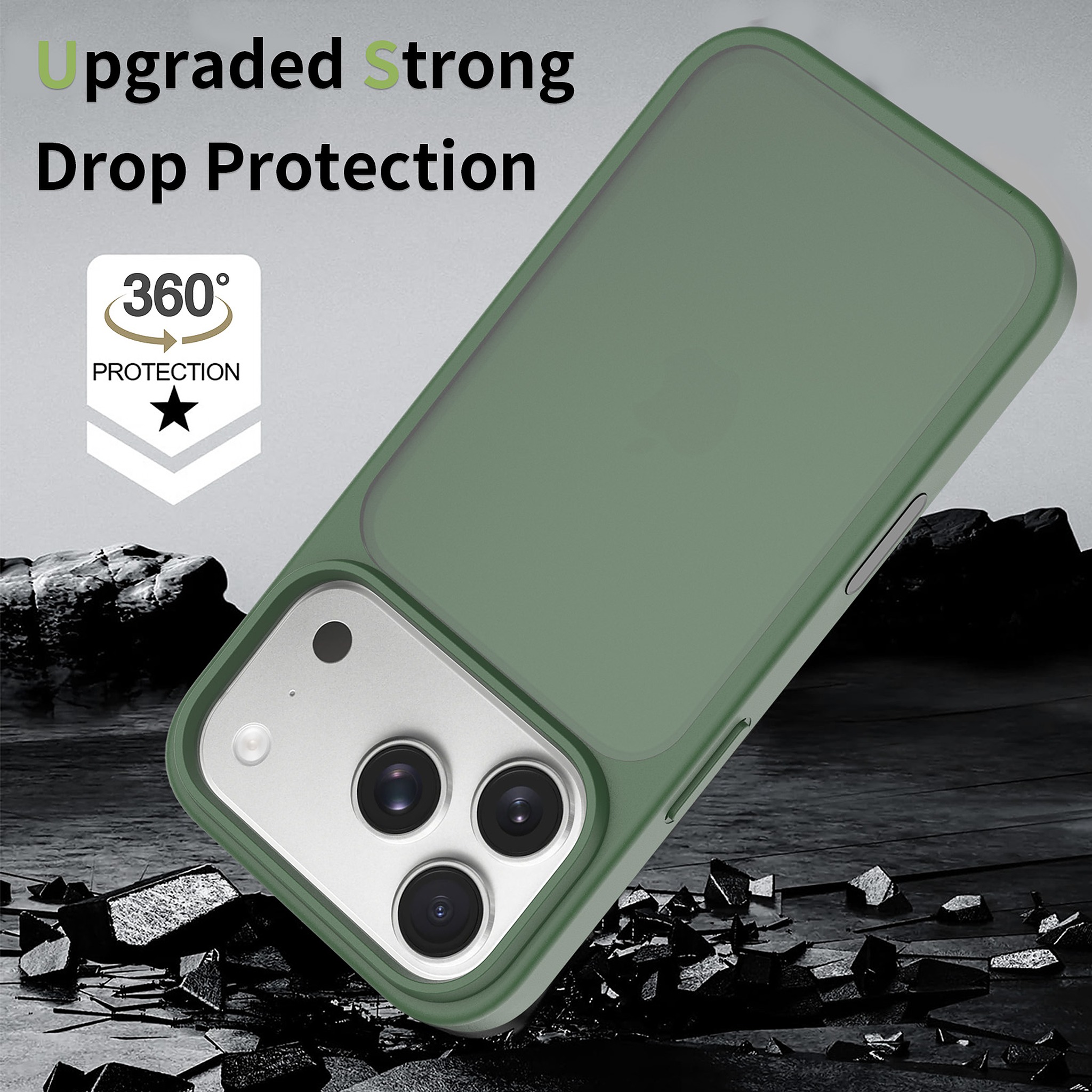 SendaFit Matte Skin-Feel Two-in-One Camera-Button Case for iPhone 17 Pro & 18 Pro detail 7