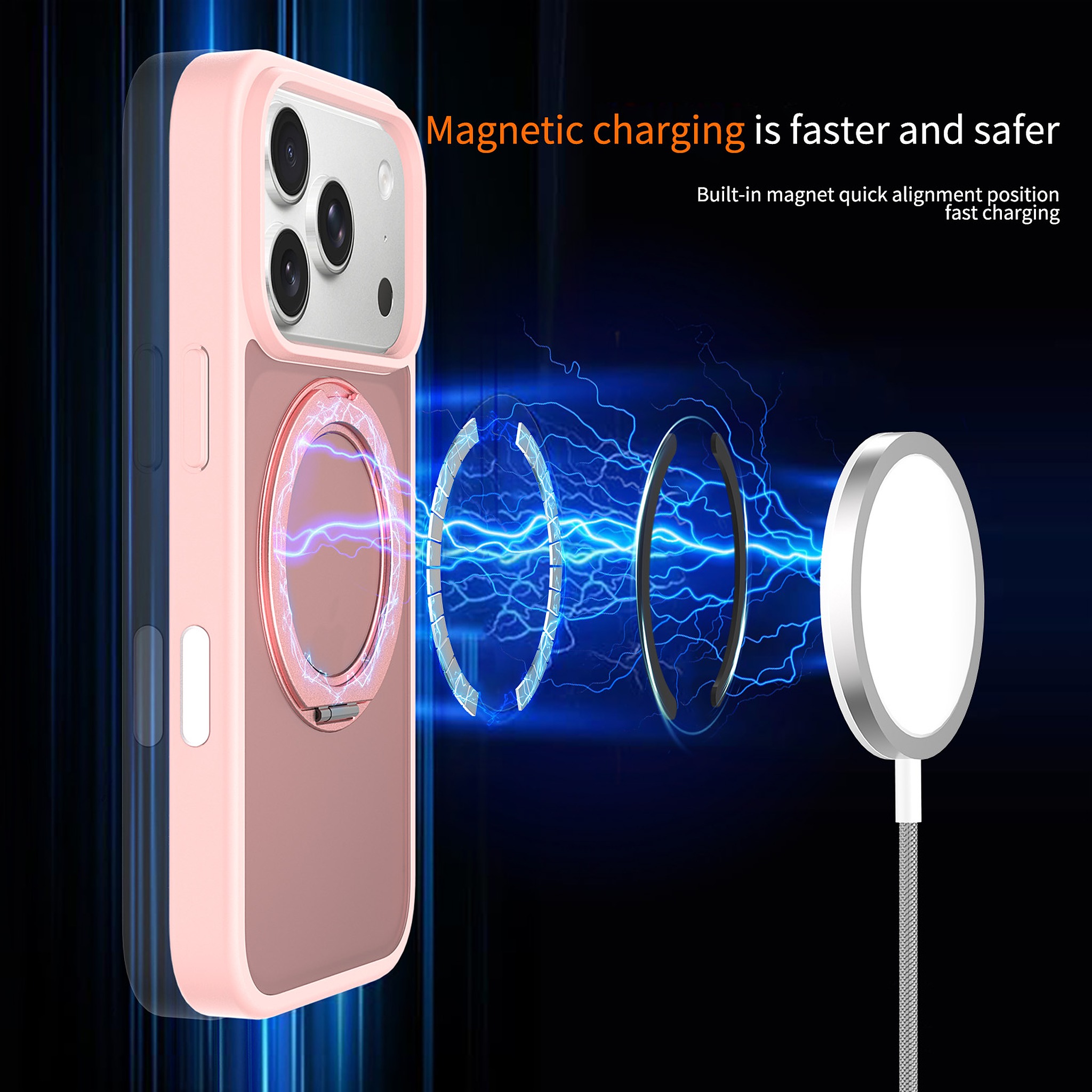 SendaFit Matte Skin-Feel 360° Stand Camera-Button Case for iPhone 17 Pro & 18 Pro detail 25