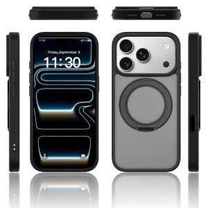 SendaFit Matte Skin-Feel 360° Stand Camera-Button Case for iPhone 18 Pro (Fits iPhone 17 Pro)