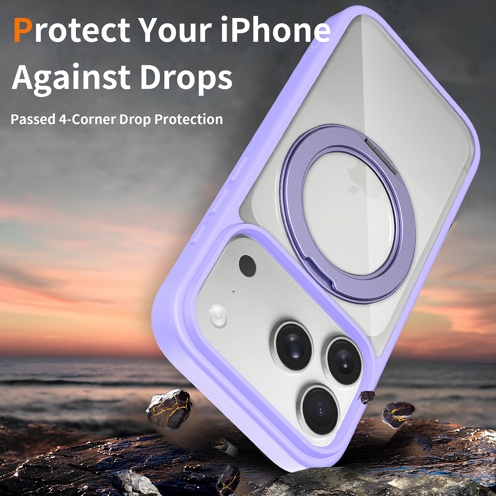 SendaFit Clear 360° Stand Camera-Button Case for iPhone 17 Pro & 18 Pro detail 10