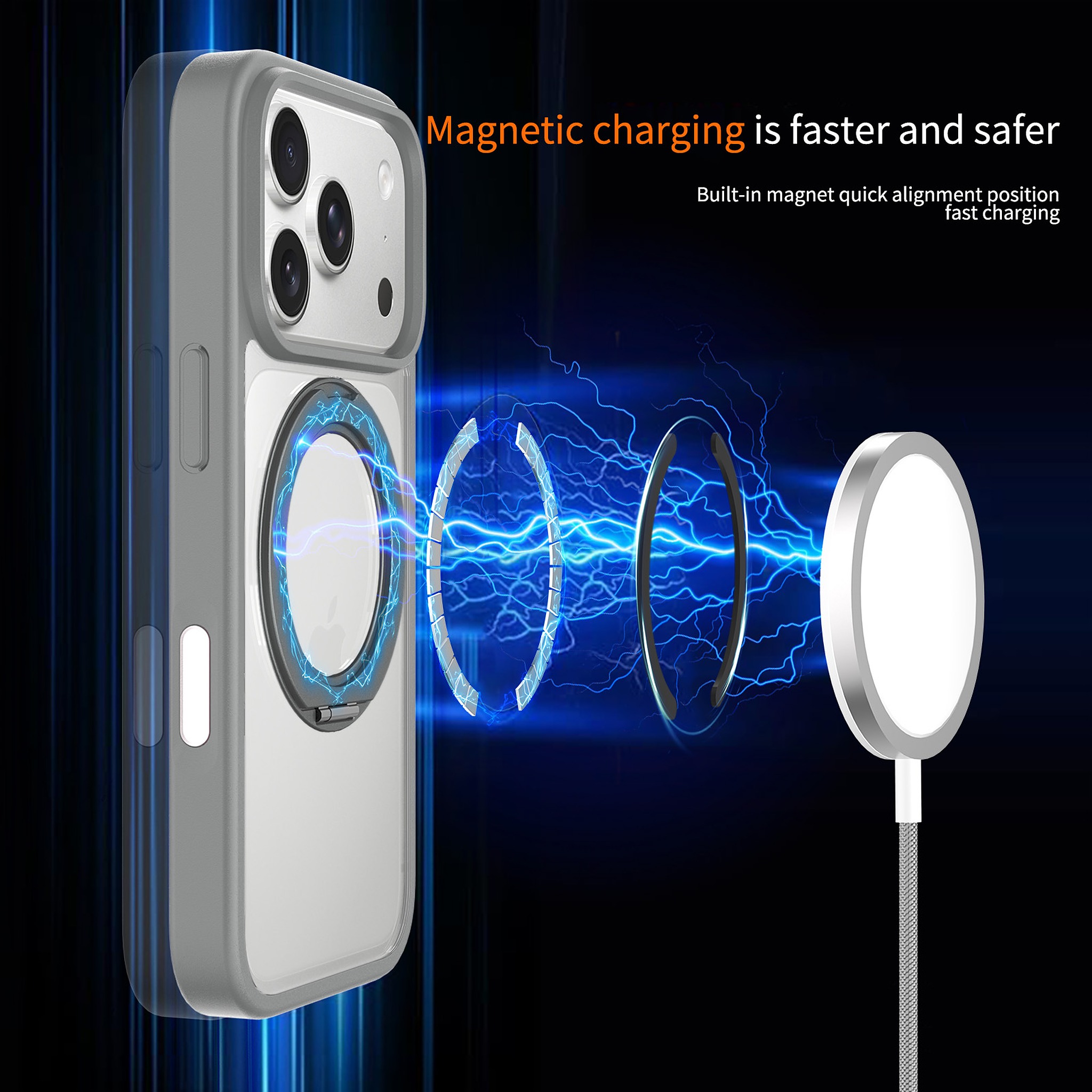 SendaFit Clear 360° Stand Camera-Button Case for iPhone 17 Pro & 18 Pro detail 20