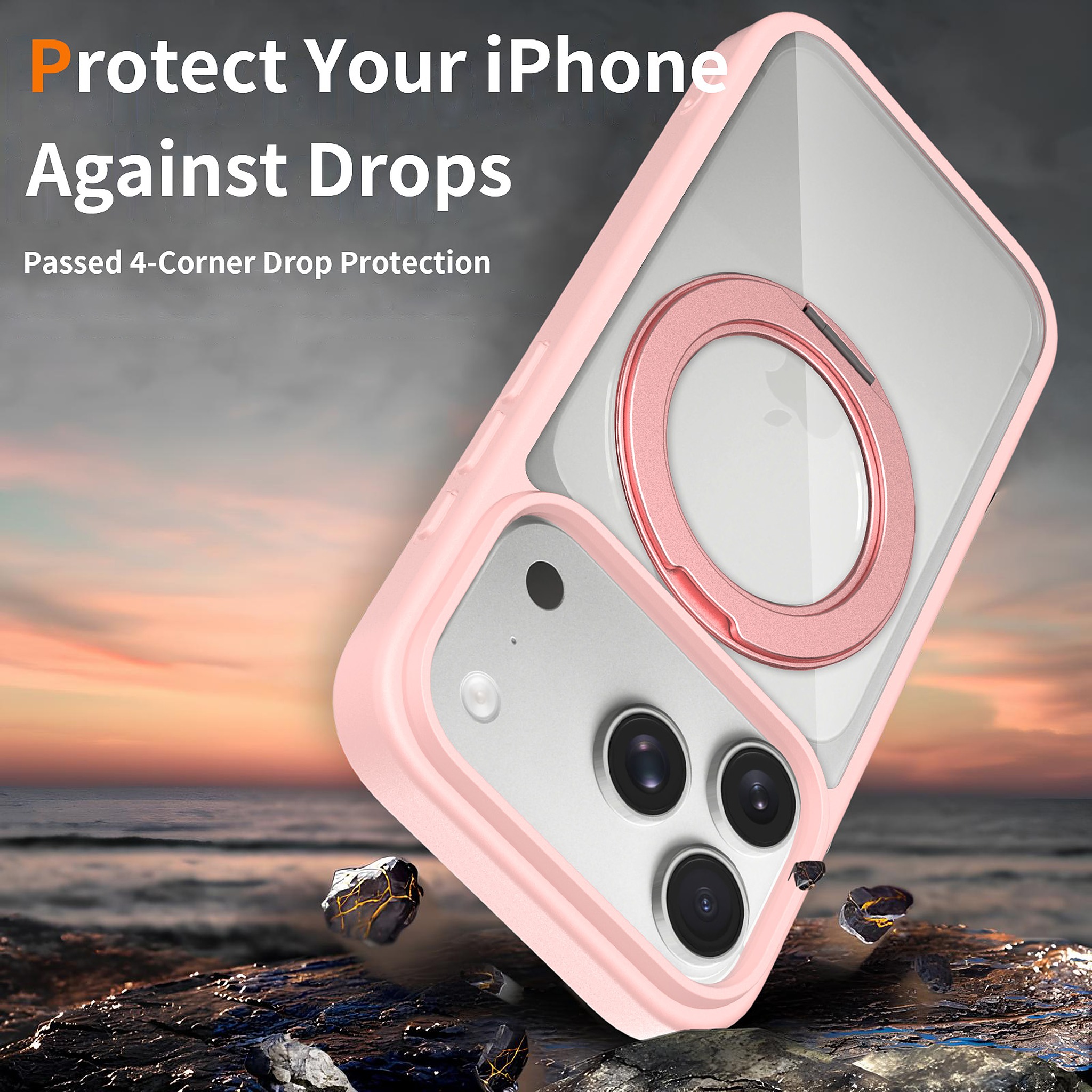 SendaFit Clear 360° Stand Camera-Button Case for iPhone 17 Pro & 18 Pro detail 21