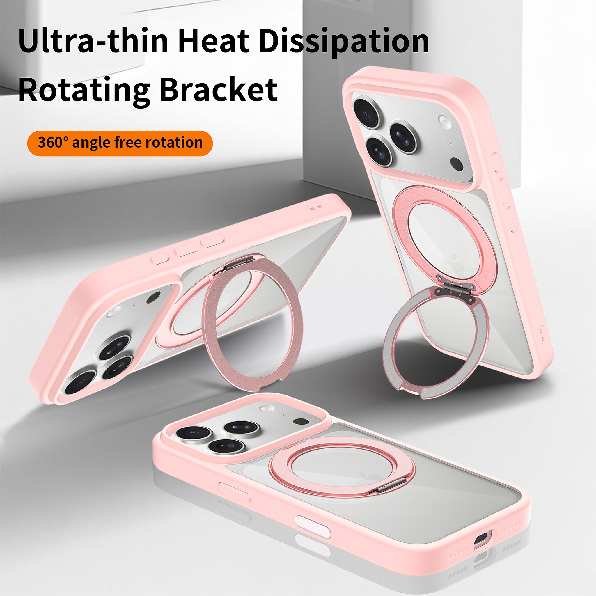 SendaFit Clear 360° Stand Camera-Button Case for iPhone 17 Pro & 18 Pro detail 24