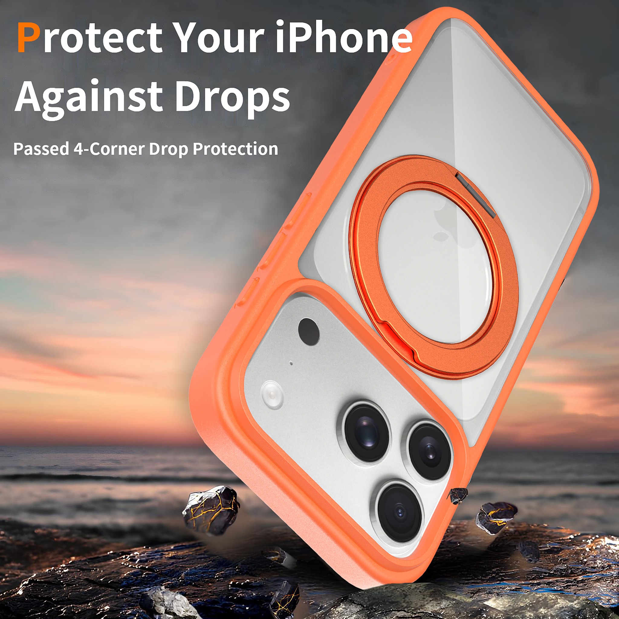 SendaFit Clear 360° Stand Camera-Button Case for iPhone 17 Pro & 18 Pro detail 26