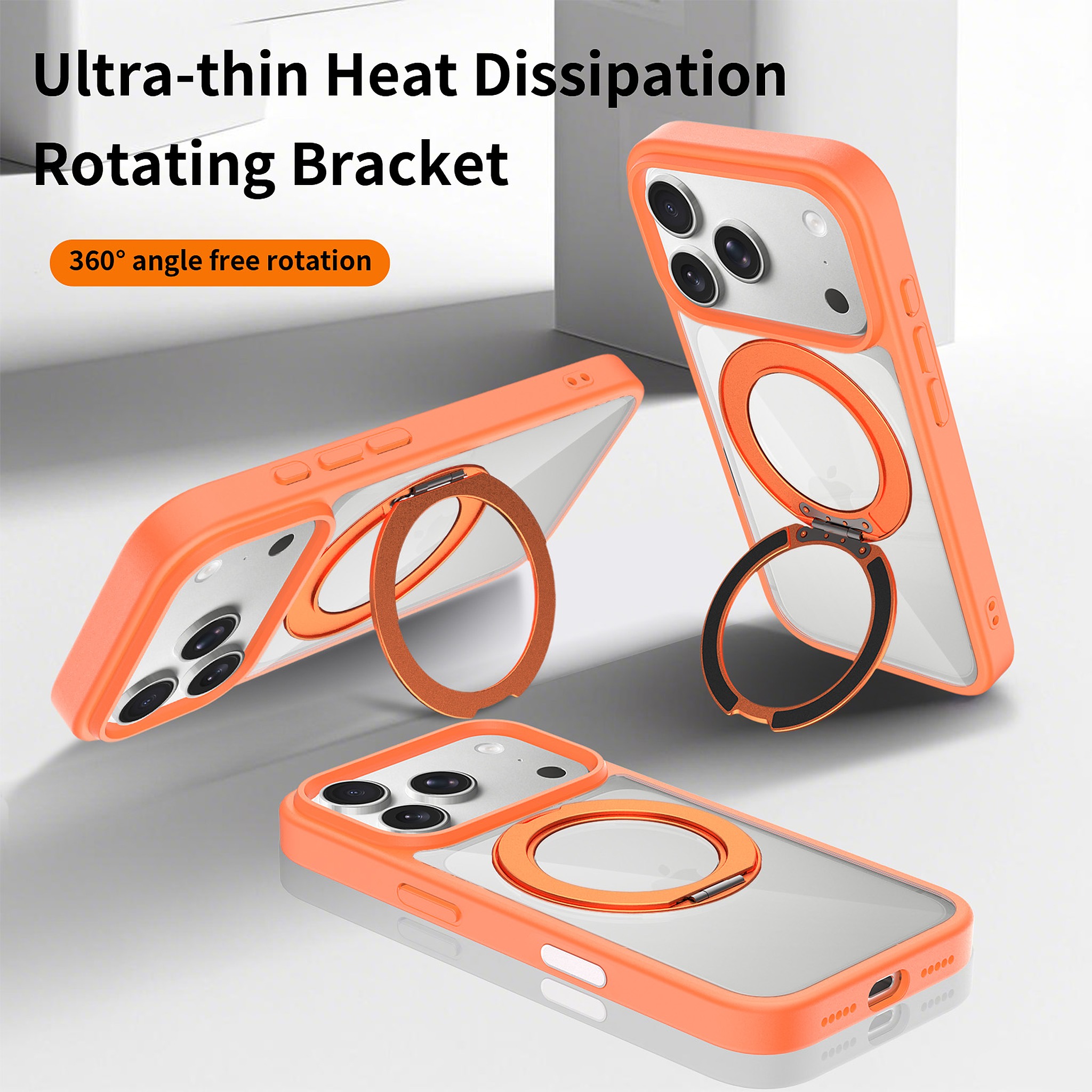SendaFit Clear 360° Stand Camera-Button Case for iPhone 17 Pro & 18 Pro detail 30