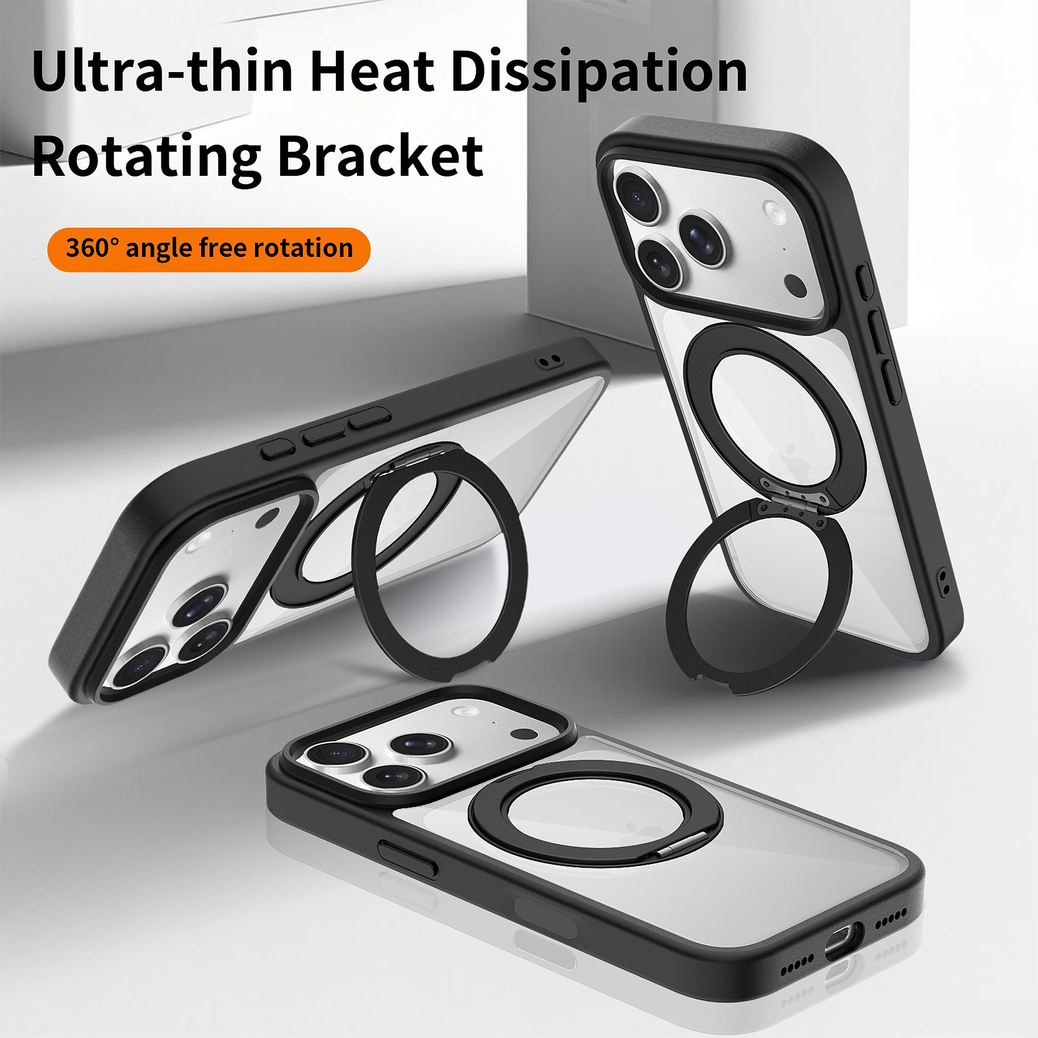 SendaFit Clear 360° Stand Camera-Button Case for iPhone 17 Pro & 18 Pro detail 33