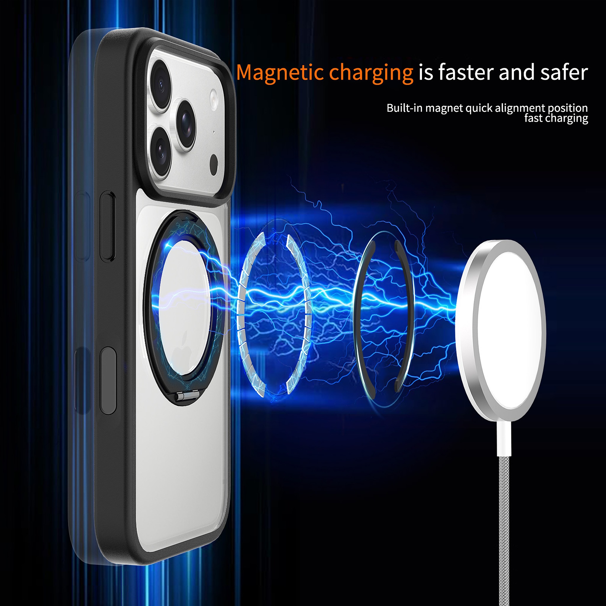 SendaFit Clear 360° Stand Camera-Button Case for iPhone 17 Pro & 18 Pro detail 34