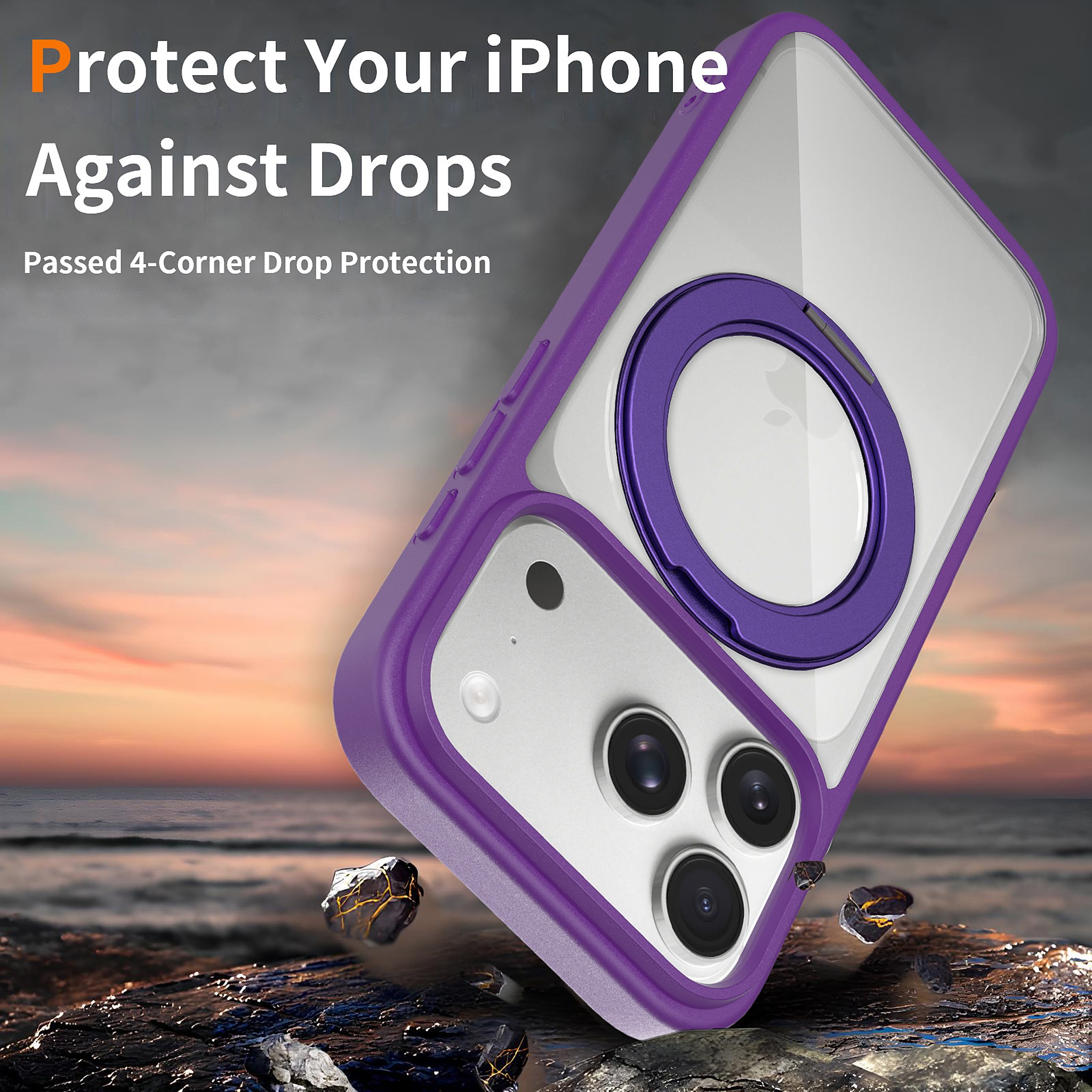SendaFit Clear 360° Stand Camera-Button Case for iPhone 17 Pro & 18 Pro detail 35