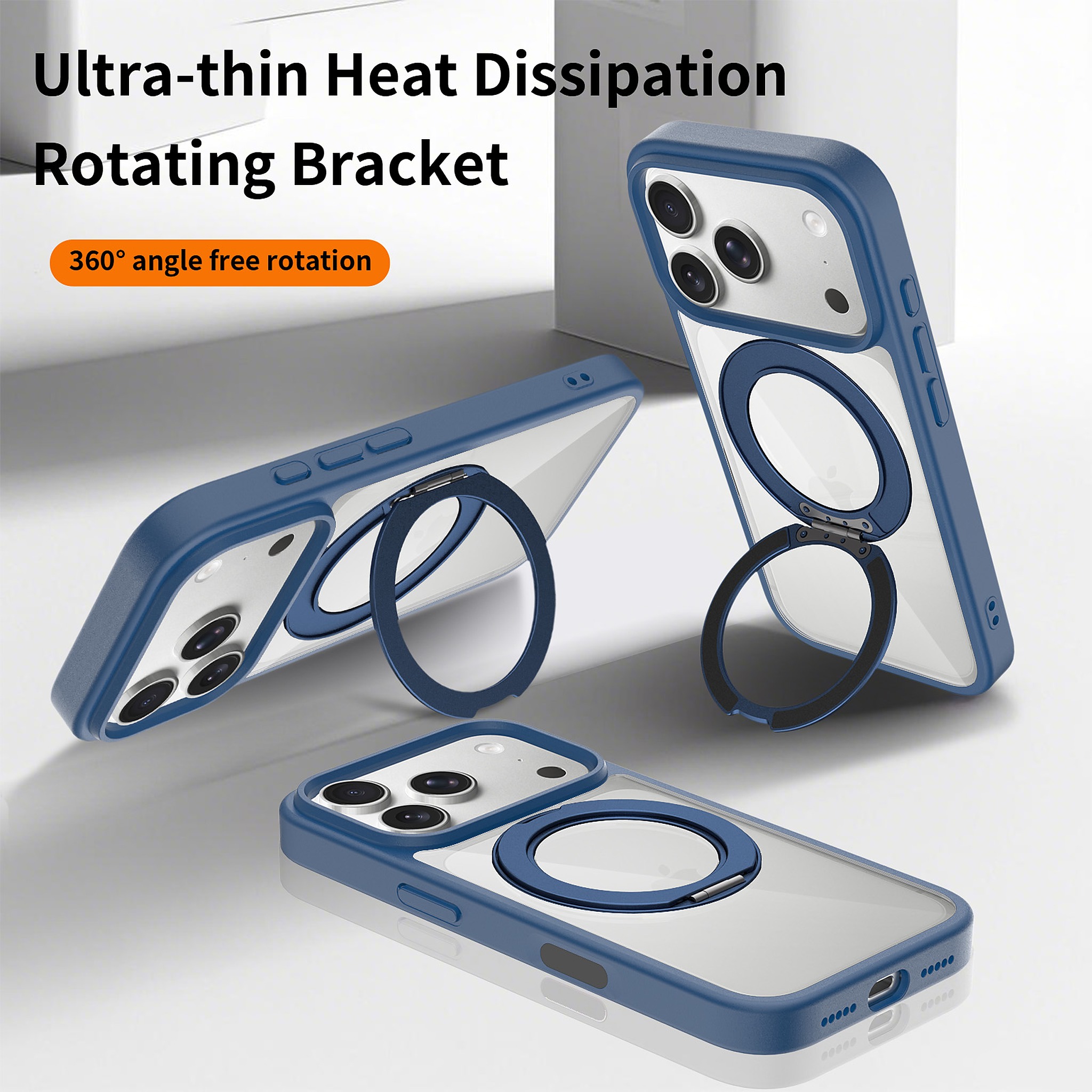 SendaFit Clear 360° Stand Camera-Button Case for iPhone 17 Pro & 18 Pro detail 8