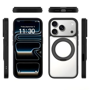 SendaFit Clear 360° Stand Camera-Button Case for iPhone 18 Pro (Fits iPhone 17 Pro)