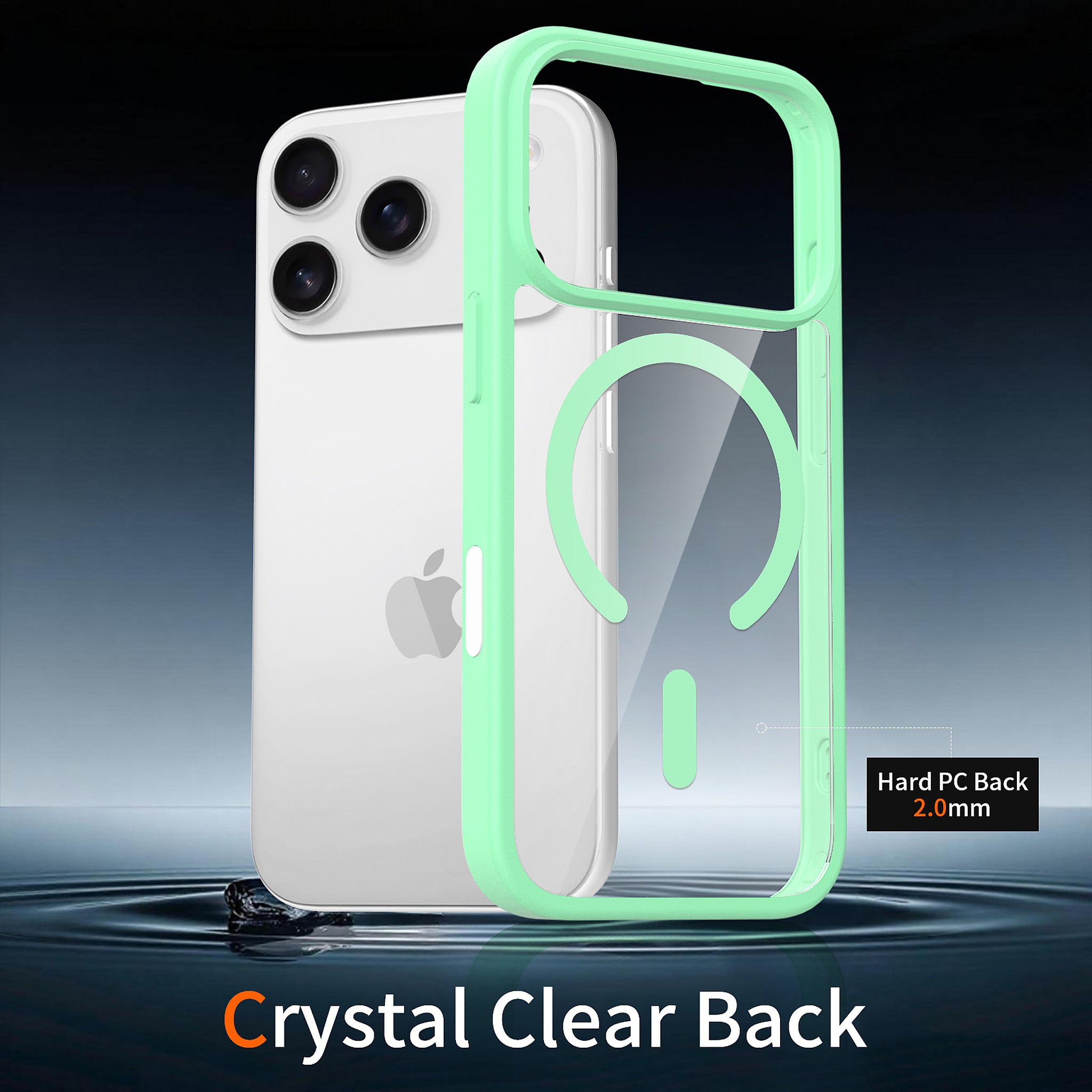 SendaFit Clear Camera-Button MagSafe Case for iPhone 17 Pro & 18 Pro detail 15