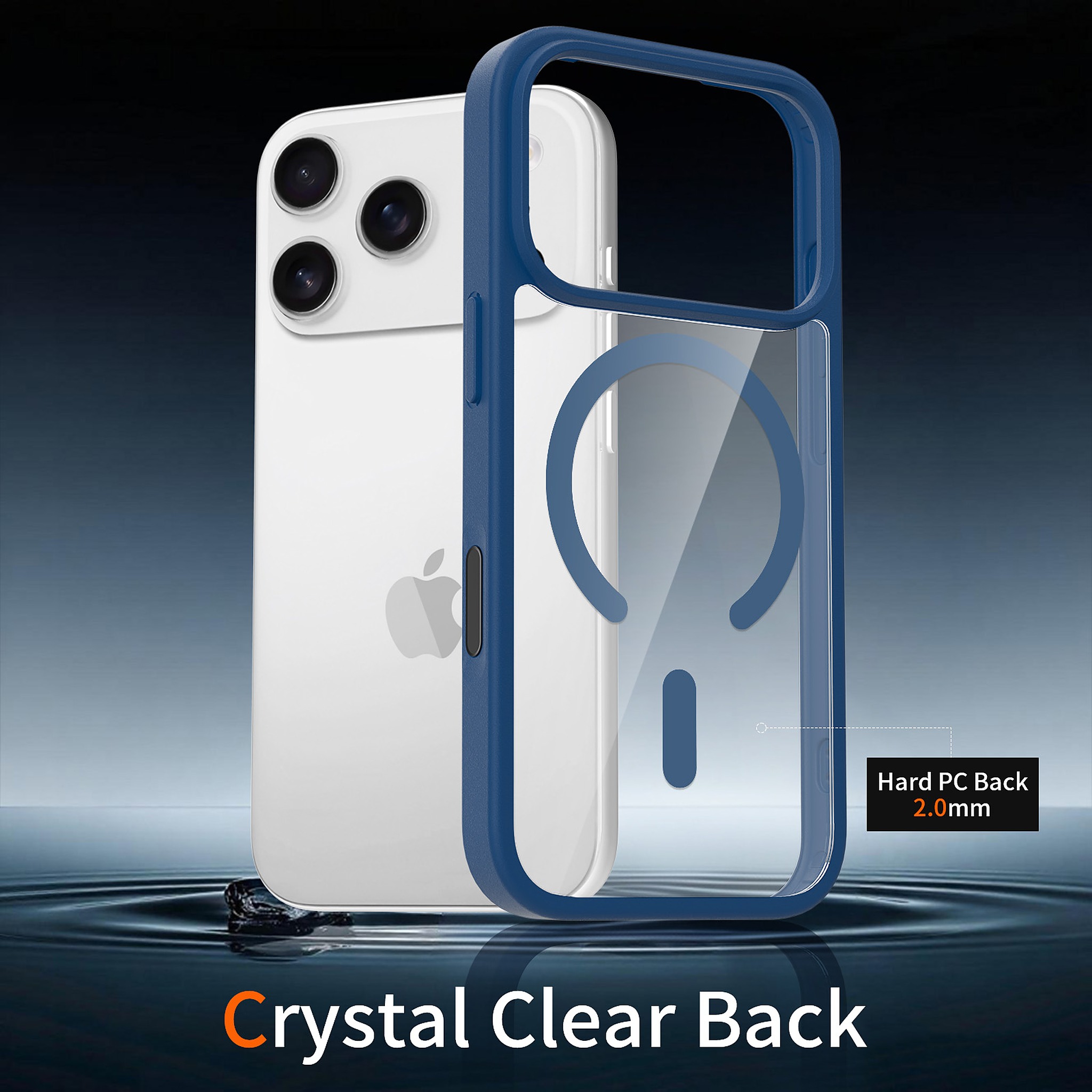 SendaFit Clear Camera-Button MagSafe Case for iPhone 17 Pro & 18 Pro detail 2