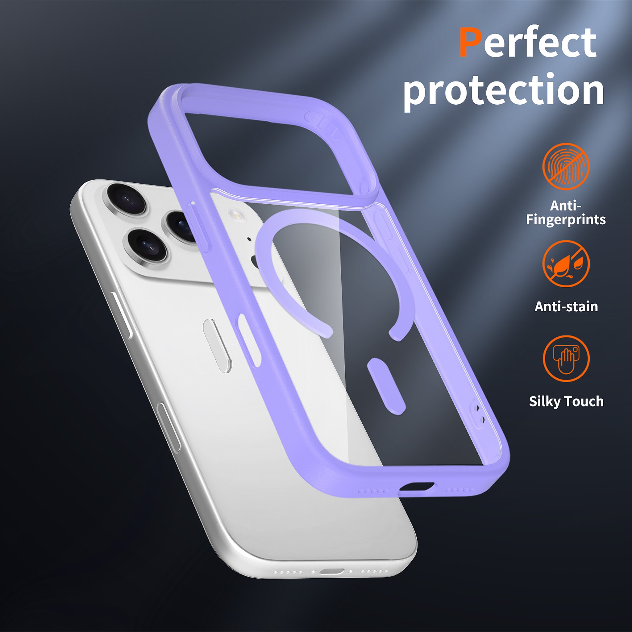 SendaFit Clear Camera-Button MagSafe Case for iPhone 17 Pro & 18 Pro detail 23
