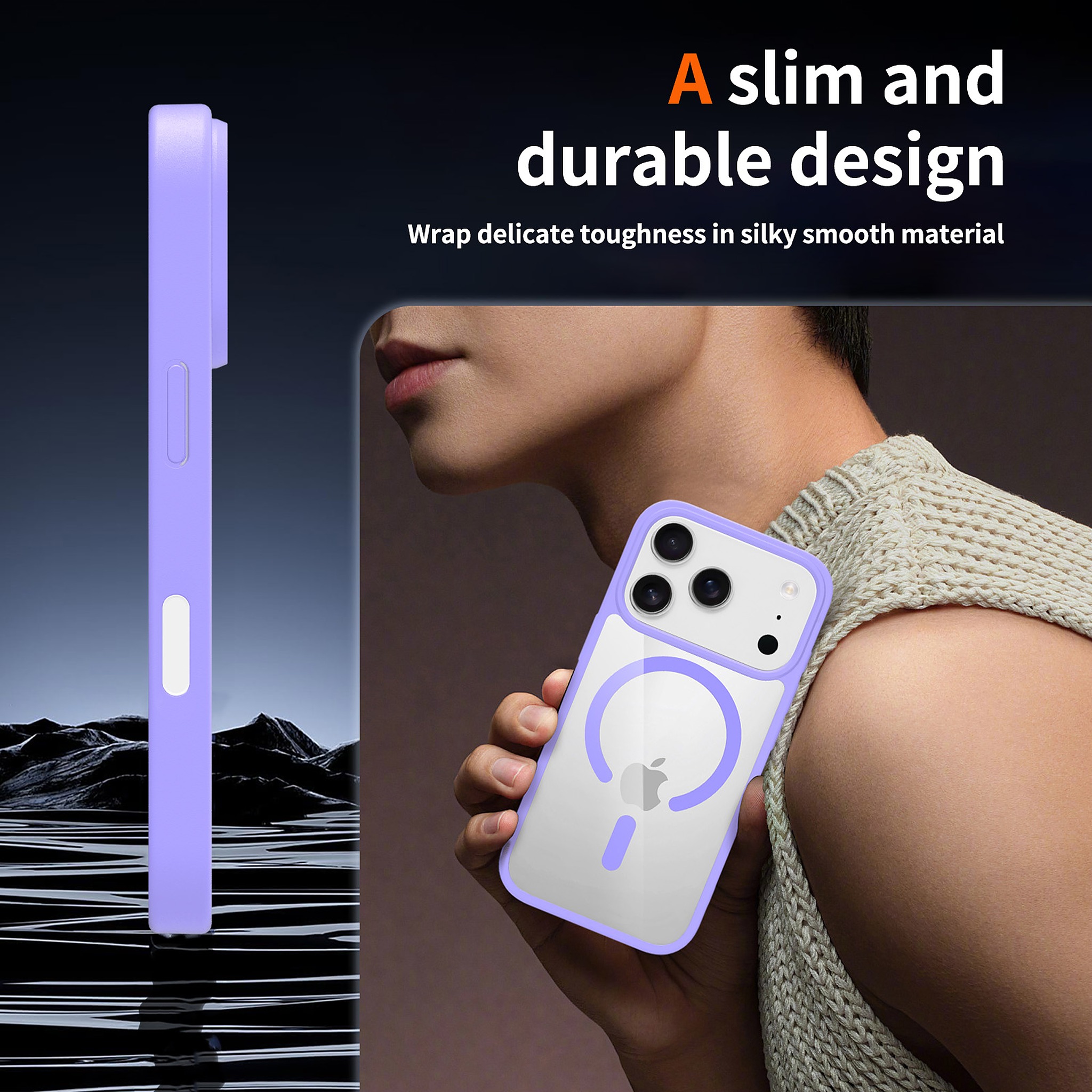 SendaFit Clear Camera-Button MagSafe Case for iPhone 17 Pro & 18 Pro detail 24