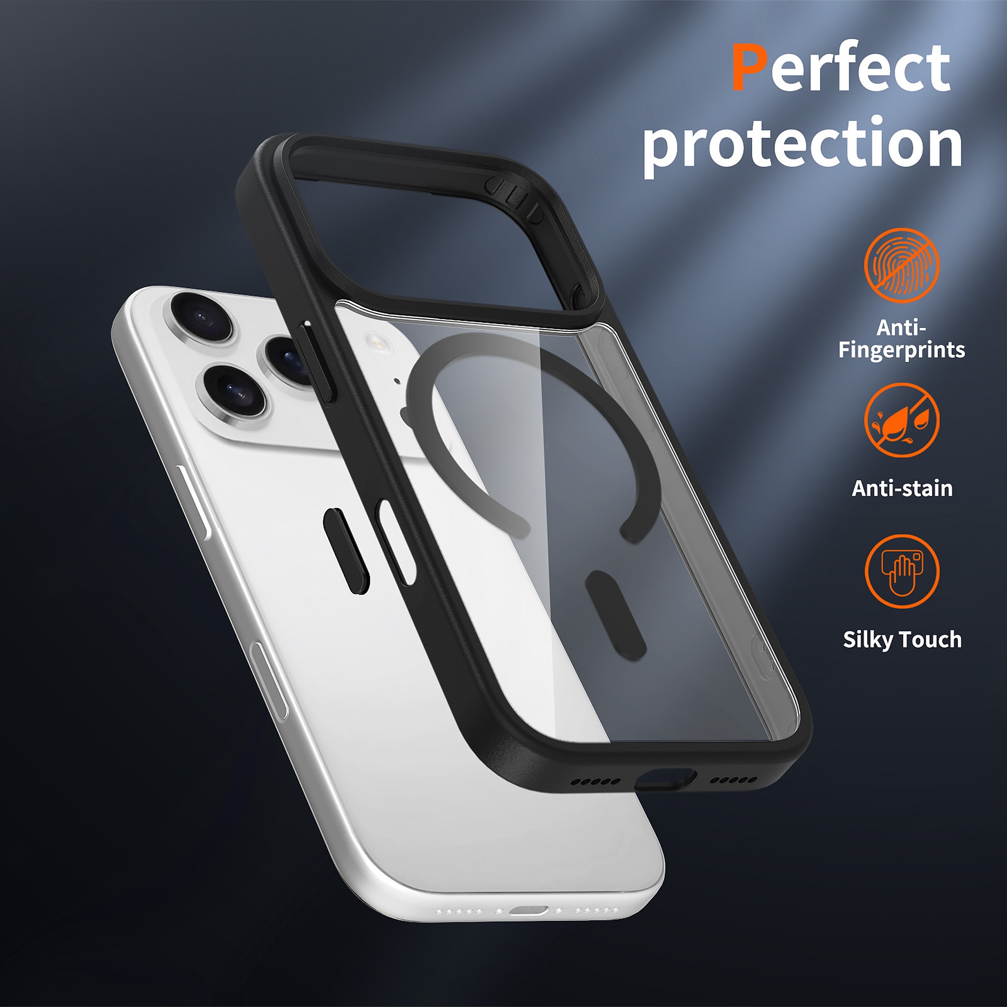 SendaFit Clear Camera-Button MagSafe Case for iPhone 17 Pro & 18 Pro detail 25