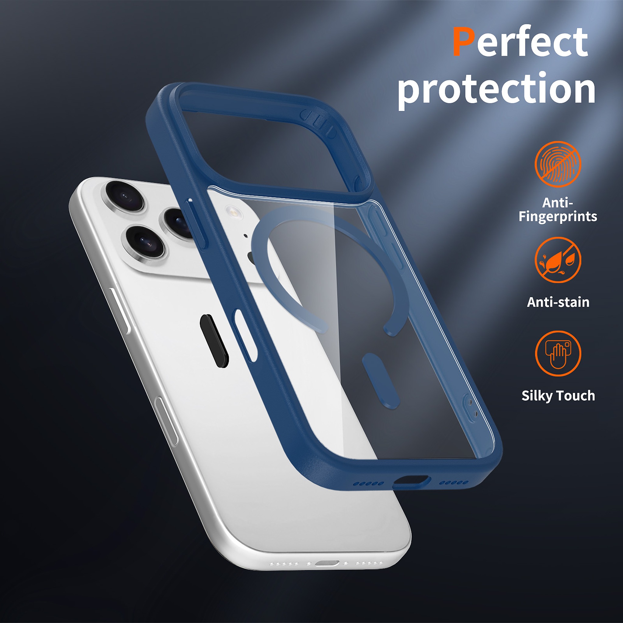 SendaFit Clear Camera-Button MagSafe Case for iPhone 17 Pro & 18 Pro detail 3