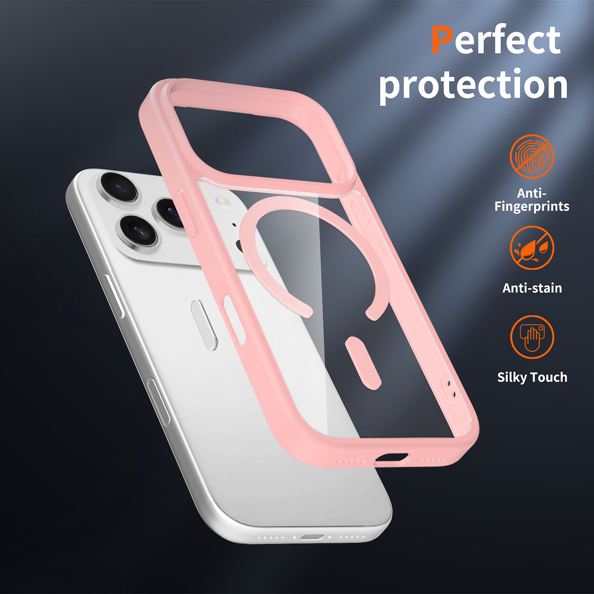 SendaFit Clear Camera-Button MagSafe Case for iPhone 17 Pro & 18 Pro detail 30