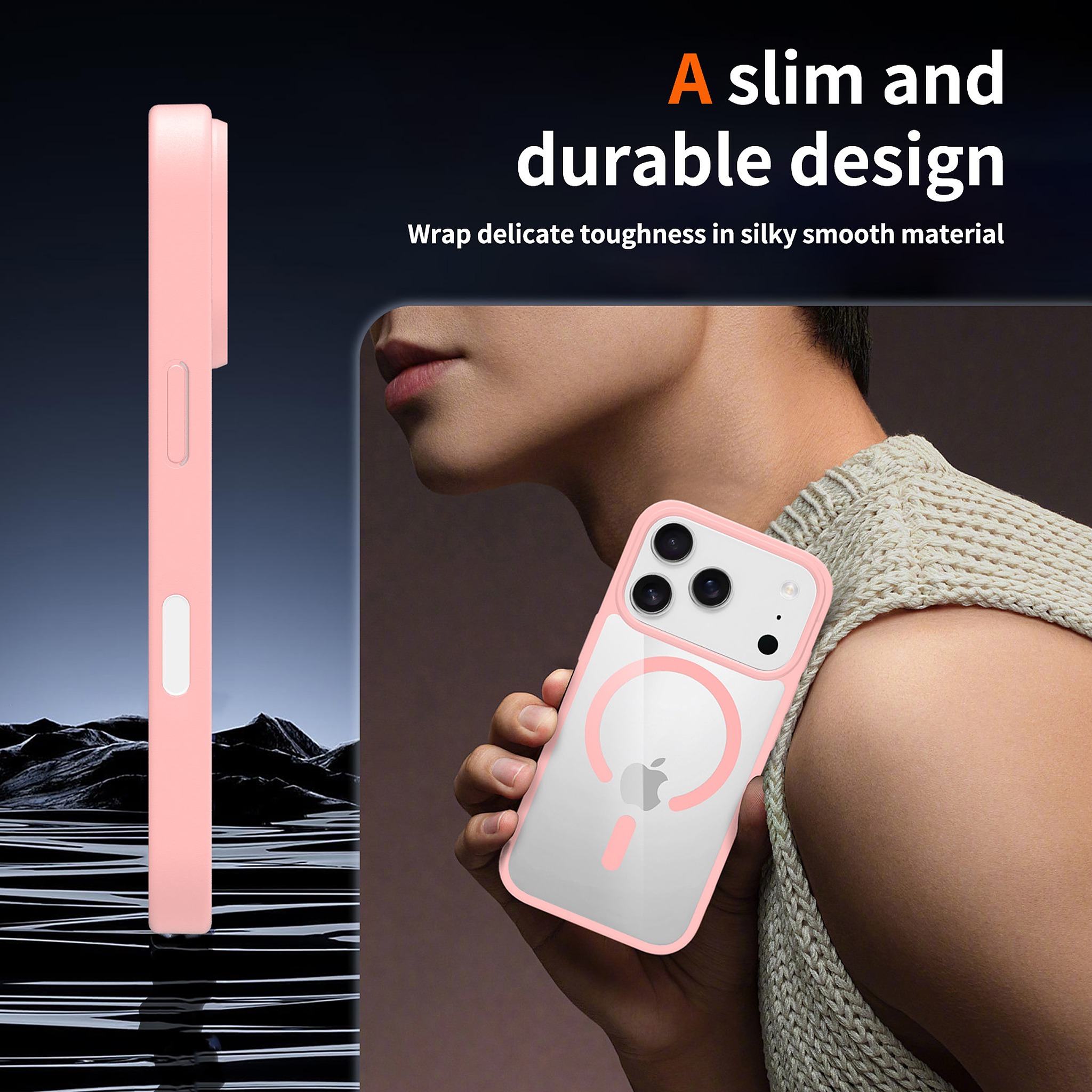 SendaFit Clear Camera-Button MagSafe Case for iPhone 17 Pro & 18 Pro detail 31