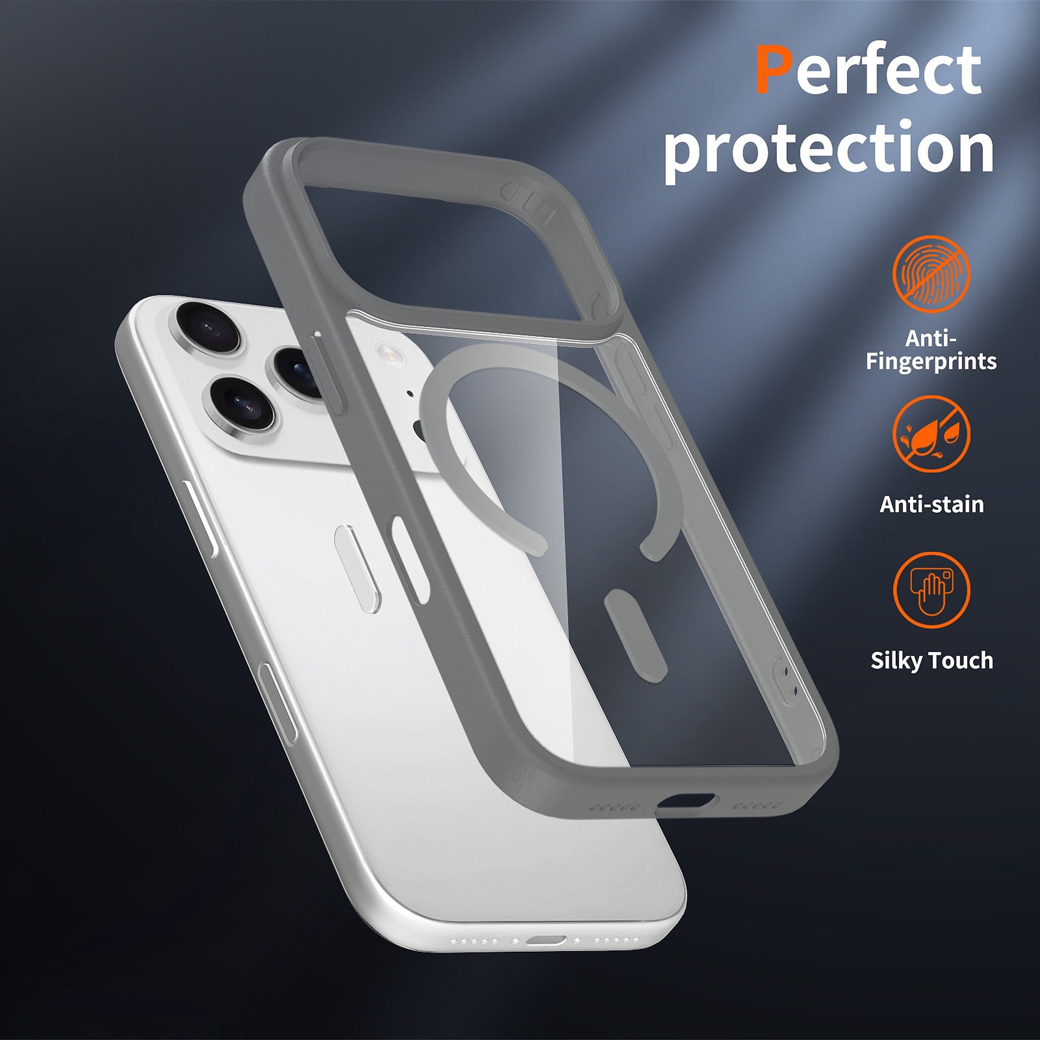 SendaFit Clear Camera-Button MagSafe Case for iPhone 17 Pro & 18 Pro detail 37
