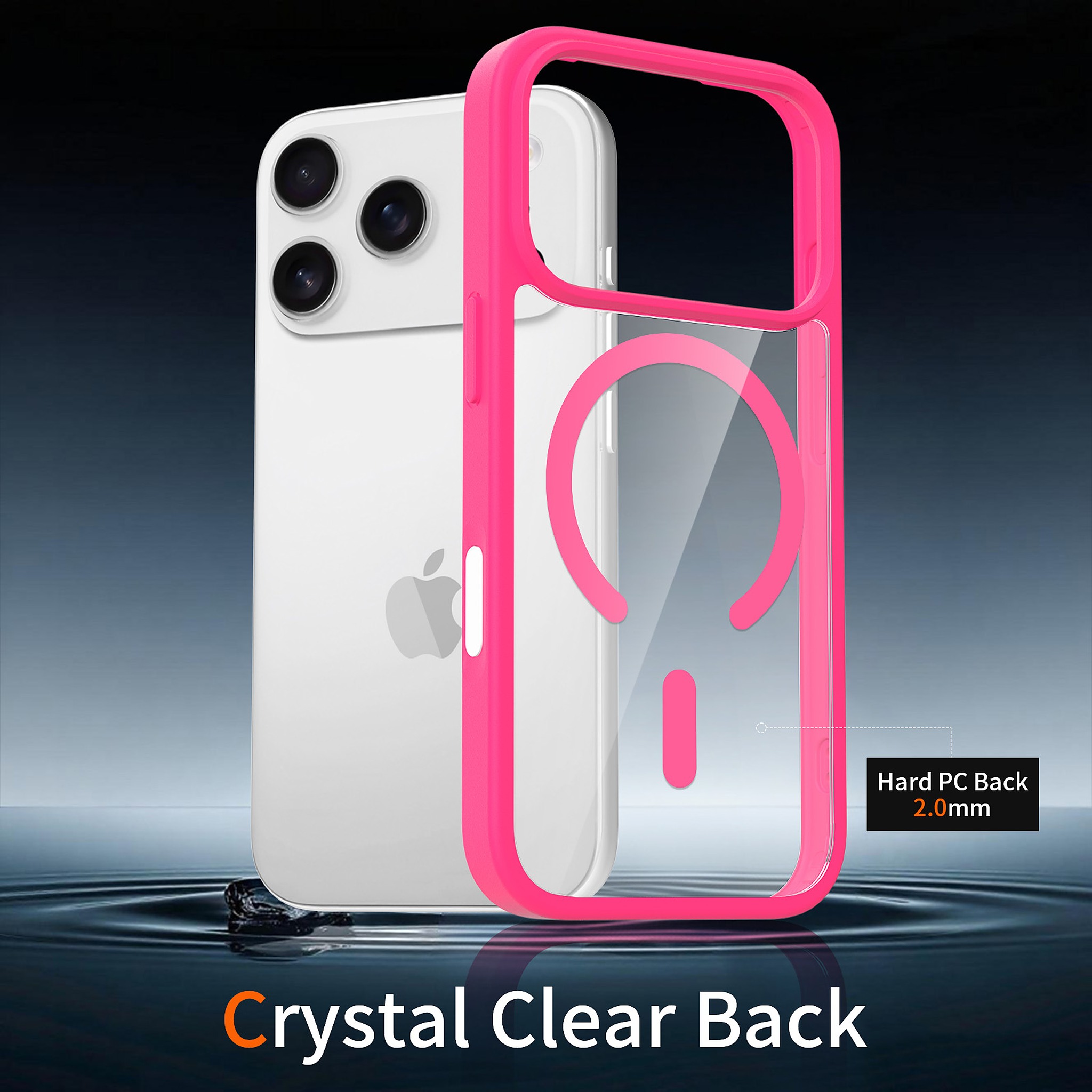 SendaFit Clear Camera-Button MagSafe Case for iPhone 17 Pro & 18 Pro detail 8