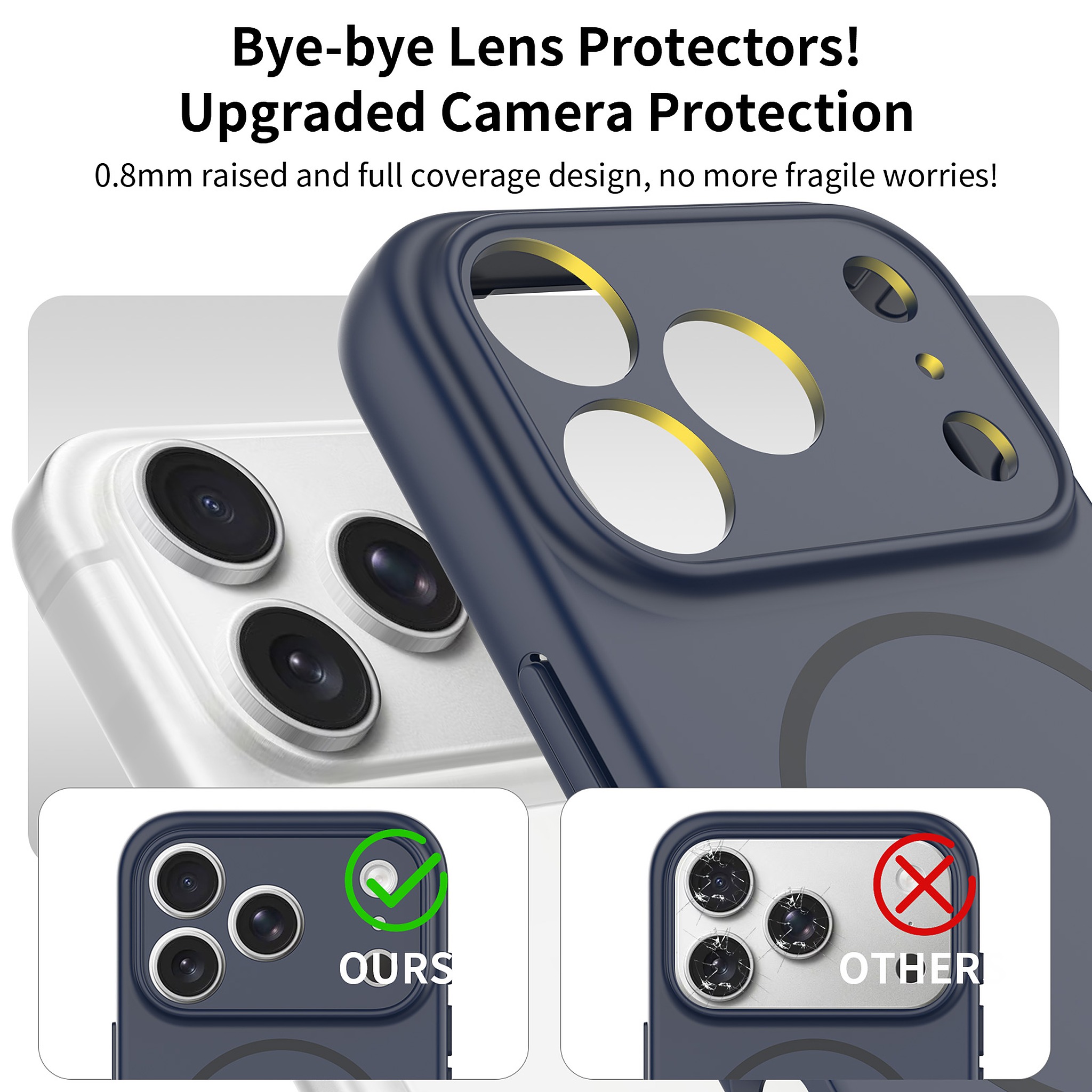 SendaFit Solid-Color Two-in-One MagSafe Case for iPhone 17 Pro & 18 Pro detail 1