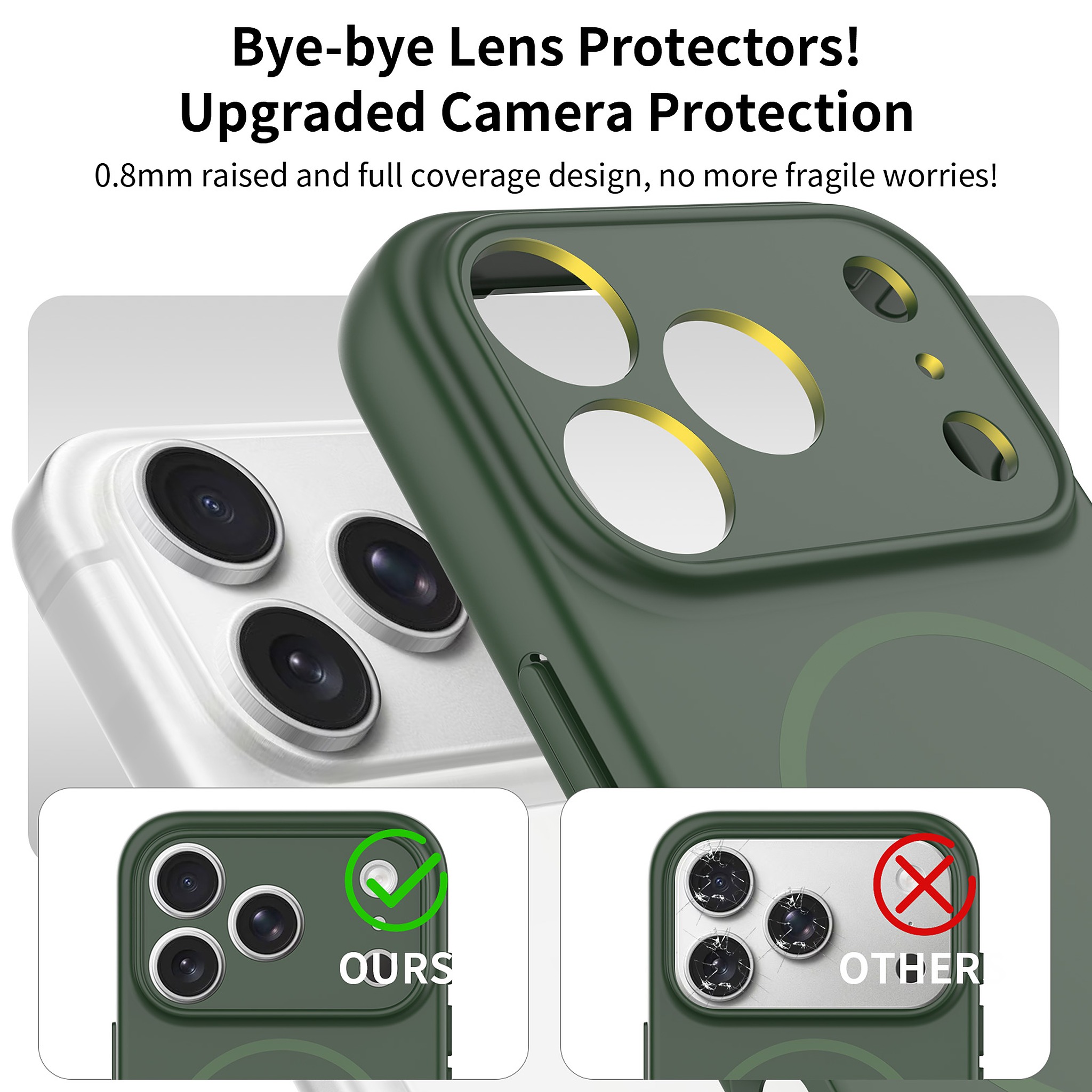 SendaFit Solid-Color Two-in-One MagSafe Case for iPhone 17 Pro & 18 Pro detail 2