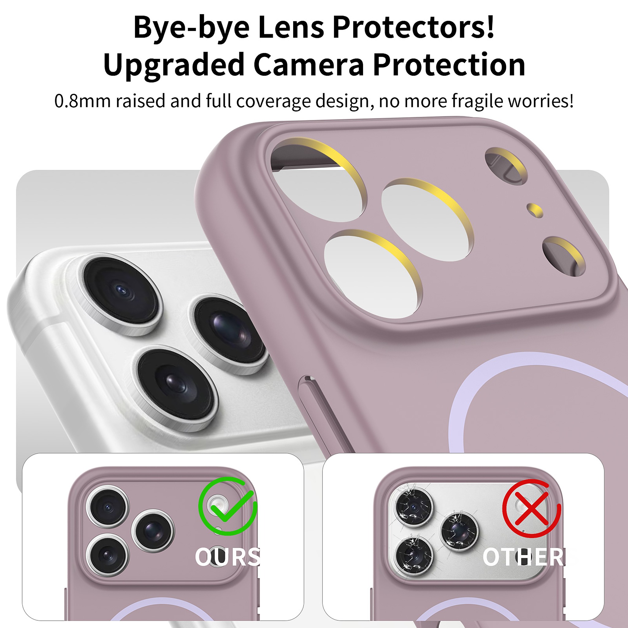 SendaFit Solid-Color Two-in-One MagSafe Case for iPhone 17 Pro & 18 Pro detail 3