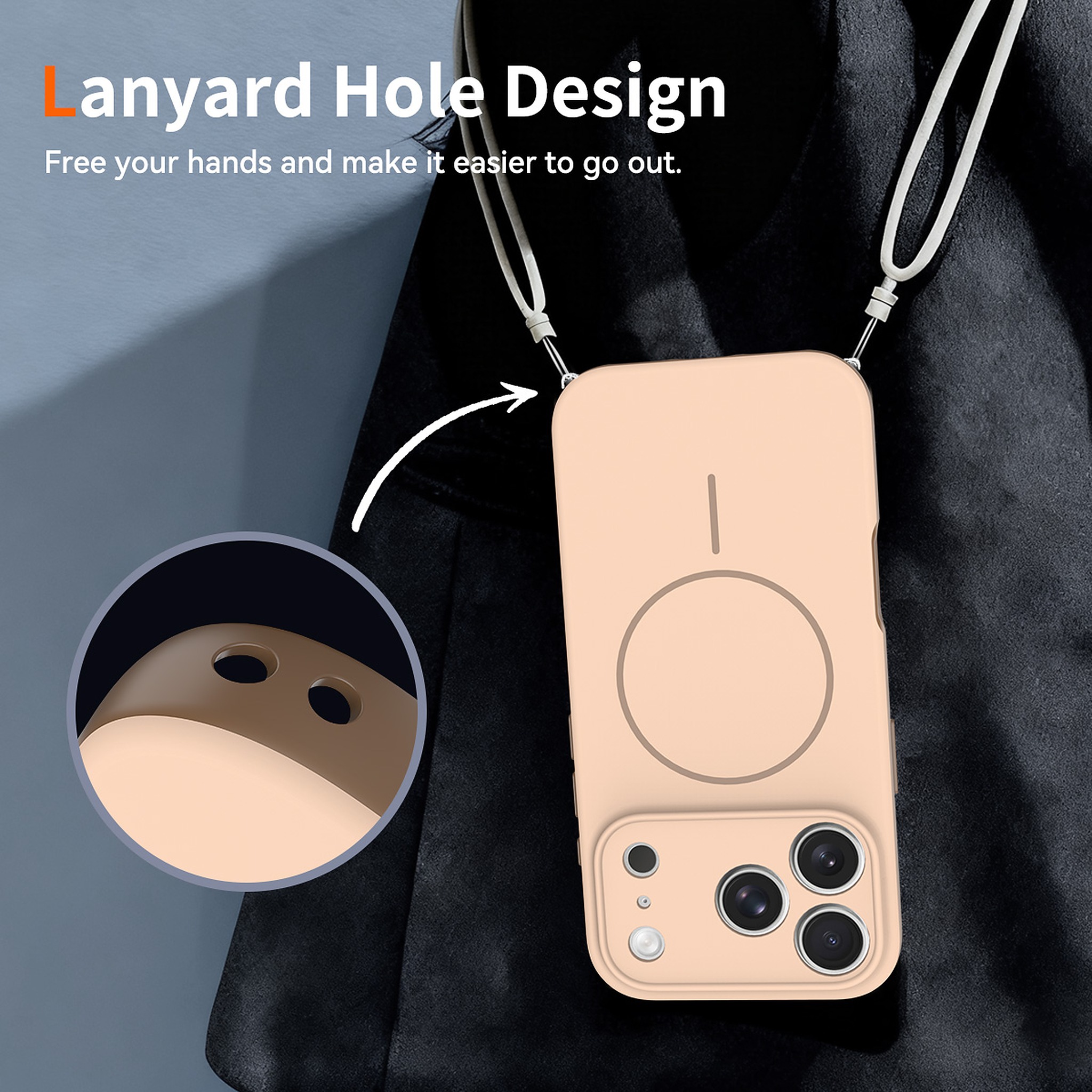 SendaFit Skin-Feel Two-in-One MagSafe Case for iPhone 17 Pro & 18 Pro detail 4