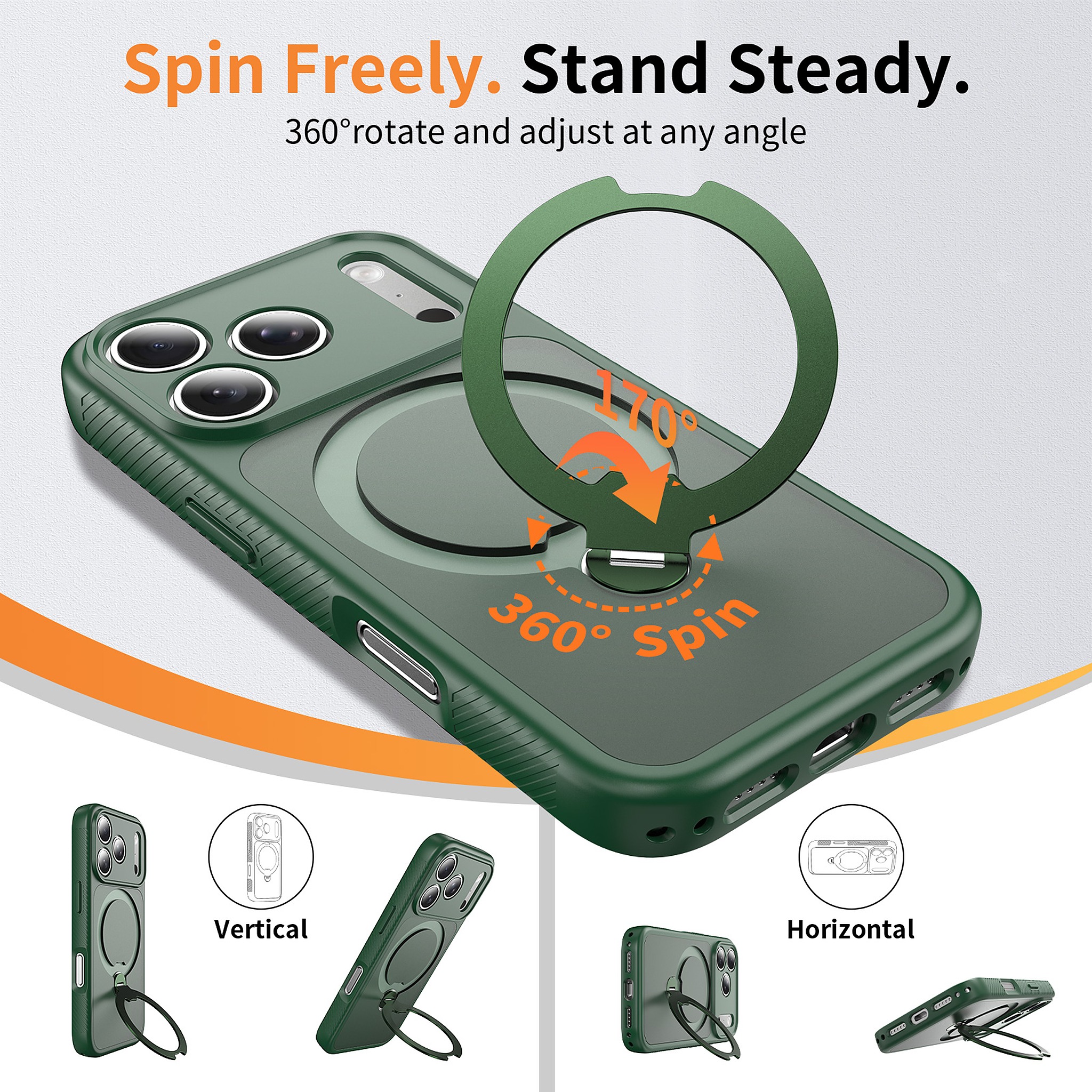 SendaFit 360° Full-Body Two-in-One Case for iPhone 17 Pro & 18 Pro detail 10