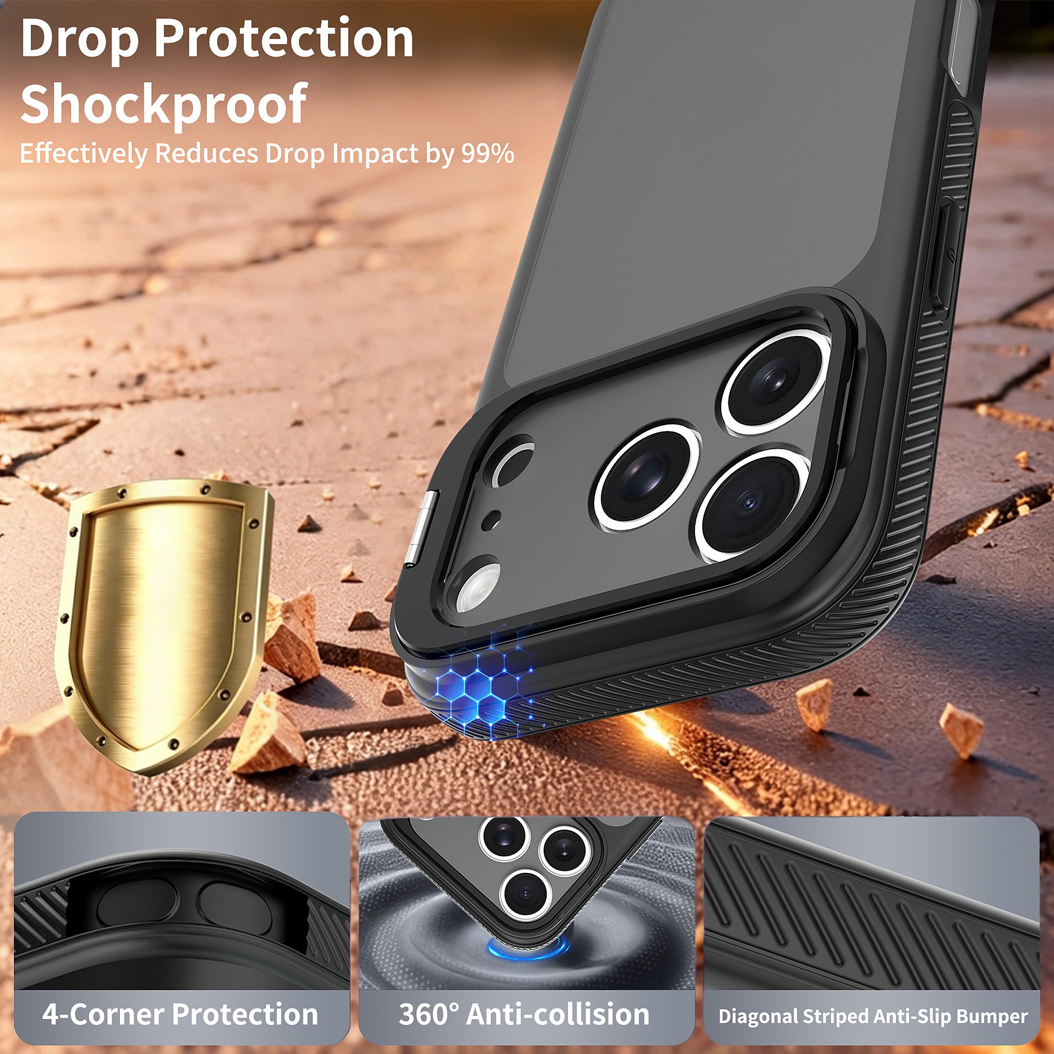 SendaFit Precise-Cutout Camera Stand Case for iPhone 17 Pro & 18 Pro detail 10