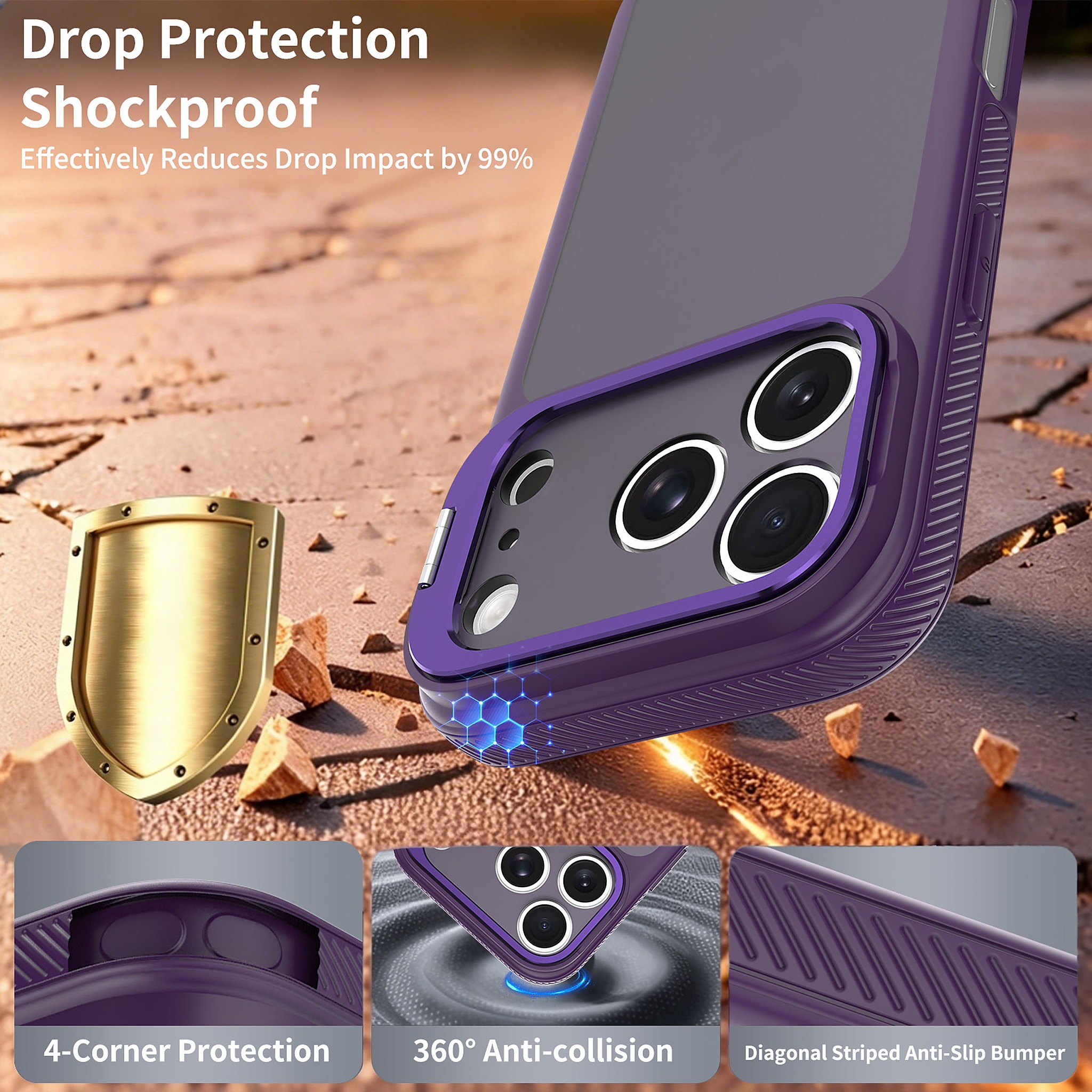 SendaFit Precise-Cutout Camera Stand Case for iPhone 17 Pro & 18 Pro detail 12