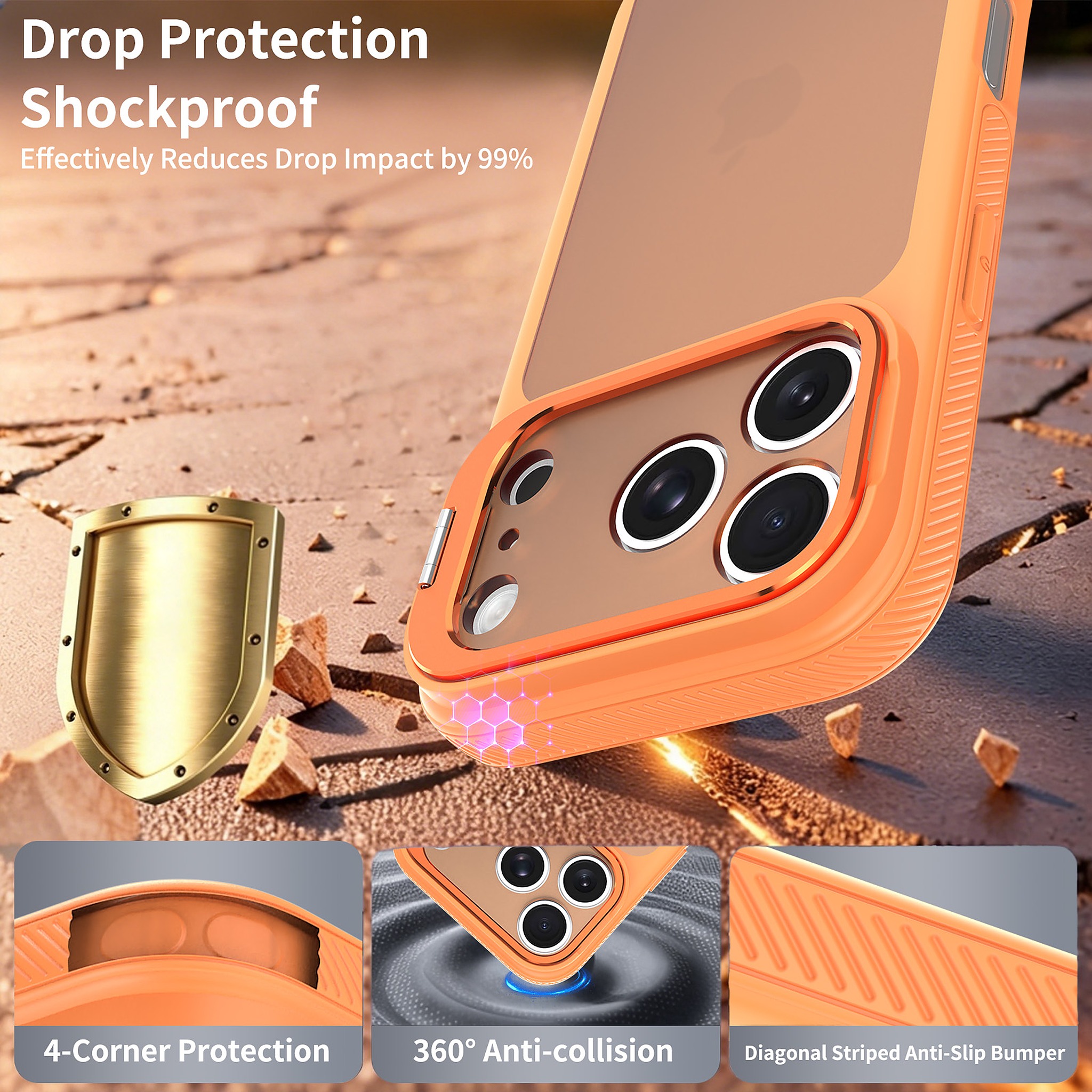 SendaFit Precise-Cutout Camera Stand Case for iPhone 17 Pro & 18 Pro detail 13