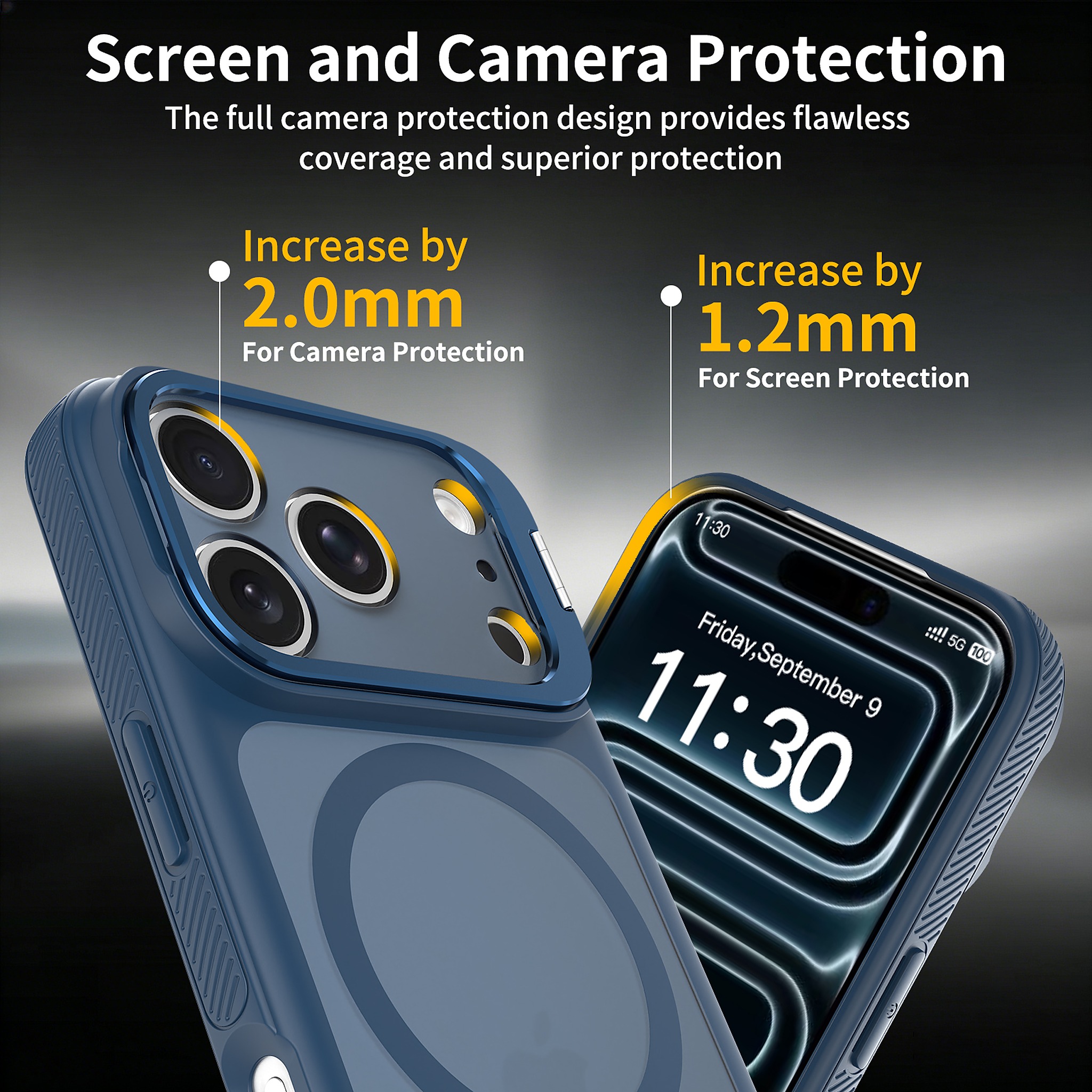 SendaFit Precise-Cutout Camera Stand MagSafe Case for iPhone 17 Pro & 18 Pro detail 12