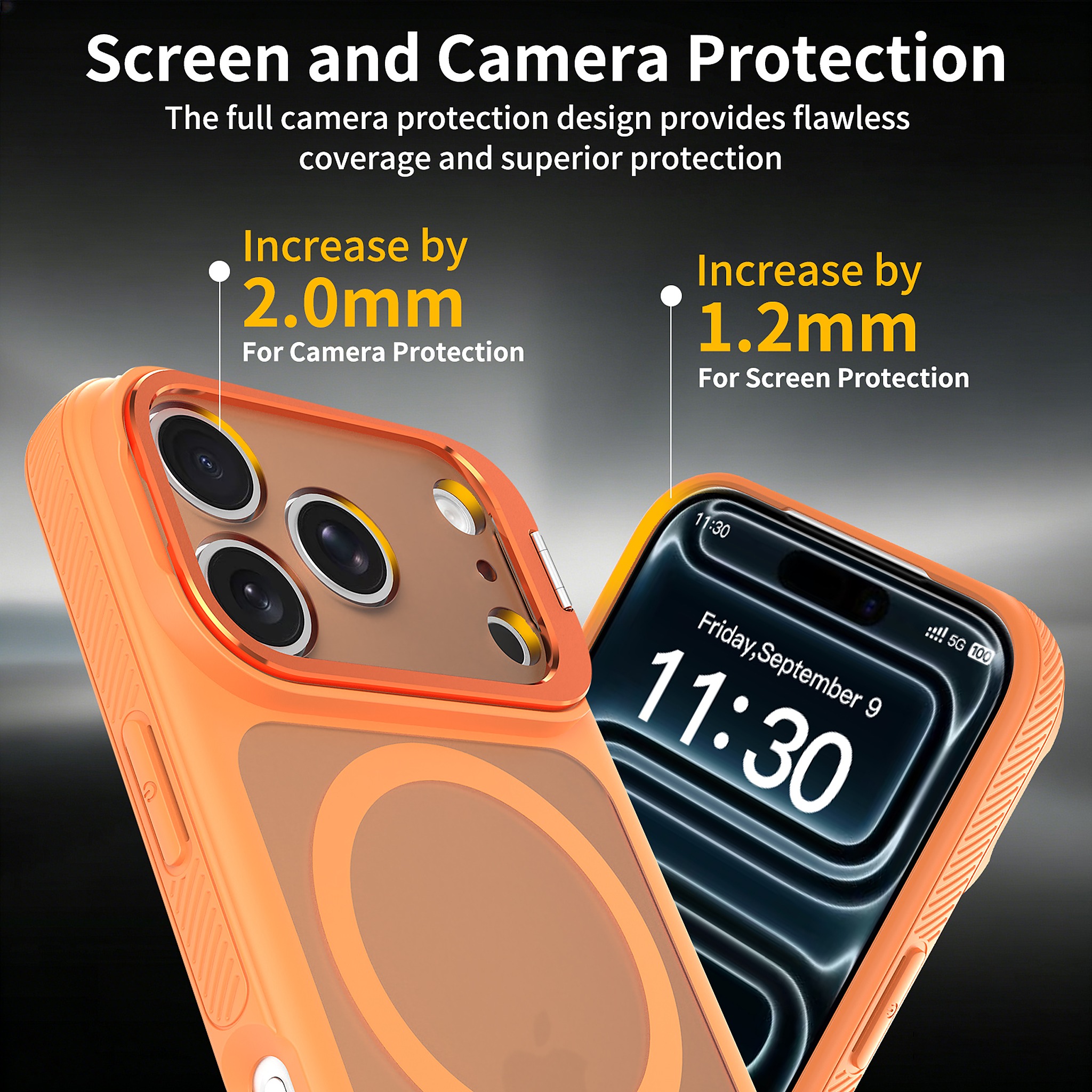 SendaFit Precise-Cutout Camera Stand MagSafe Case for iPhone 17 Pro & 18 Pro detail 14