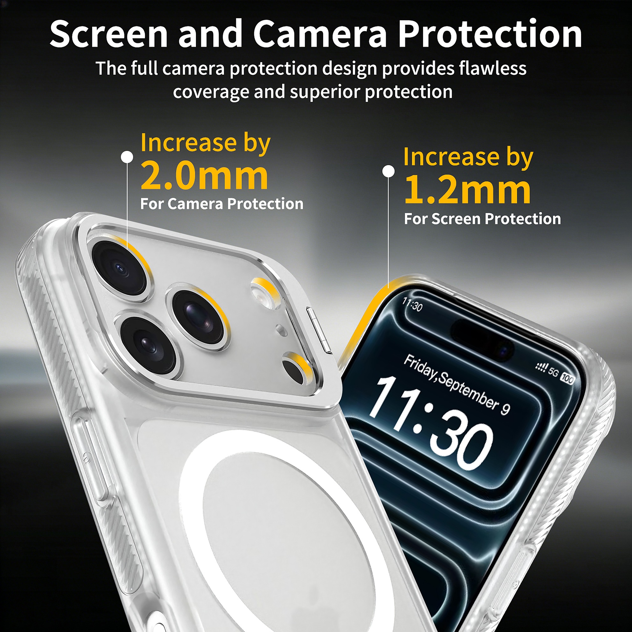 SendaFit Precise-Cutout Camera Stand MagSafe Case for iPhone 17 Pro & 18 Pro detail 8