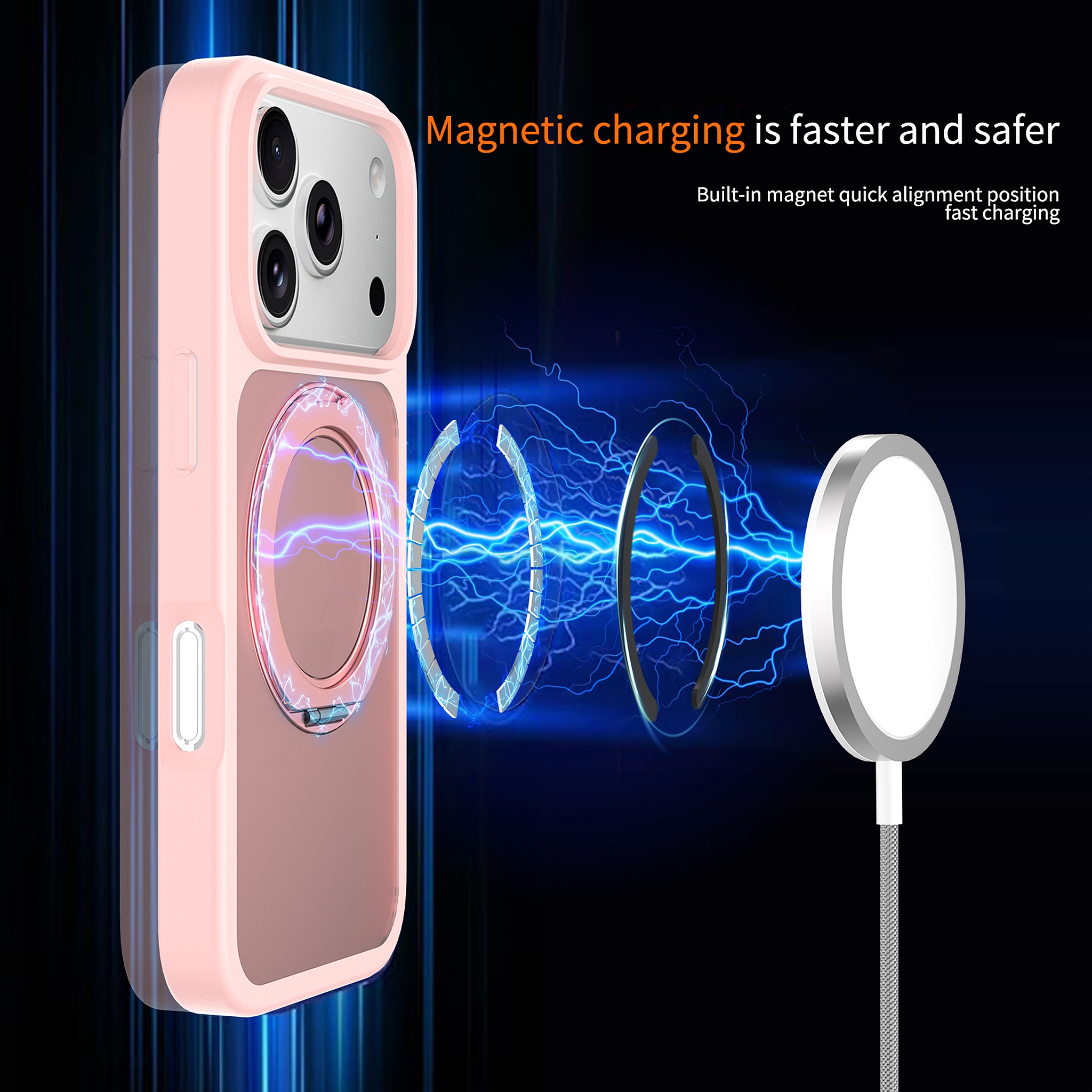 SendaFit Matte Skin-Feel 360° Stand Case for iPhone 18 Pro detail 10