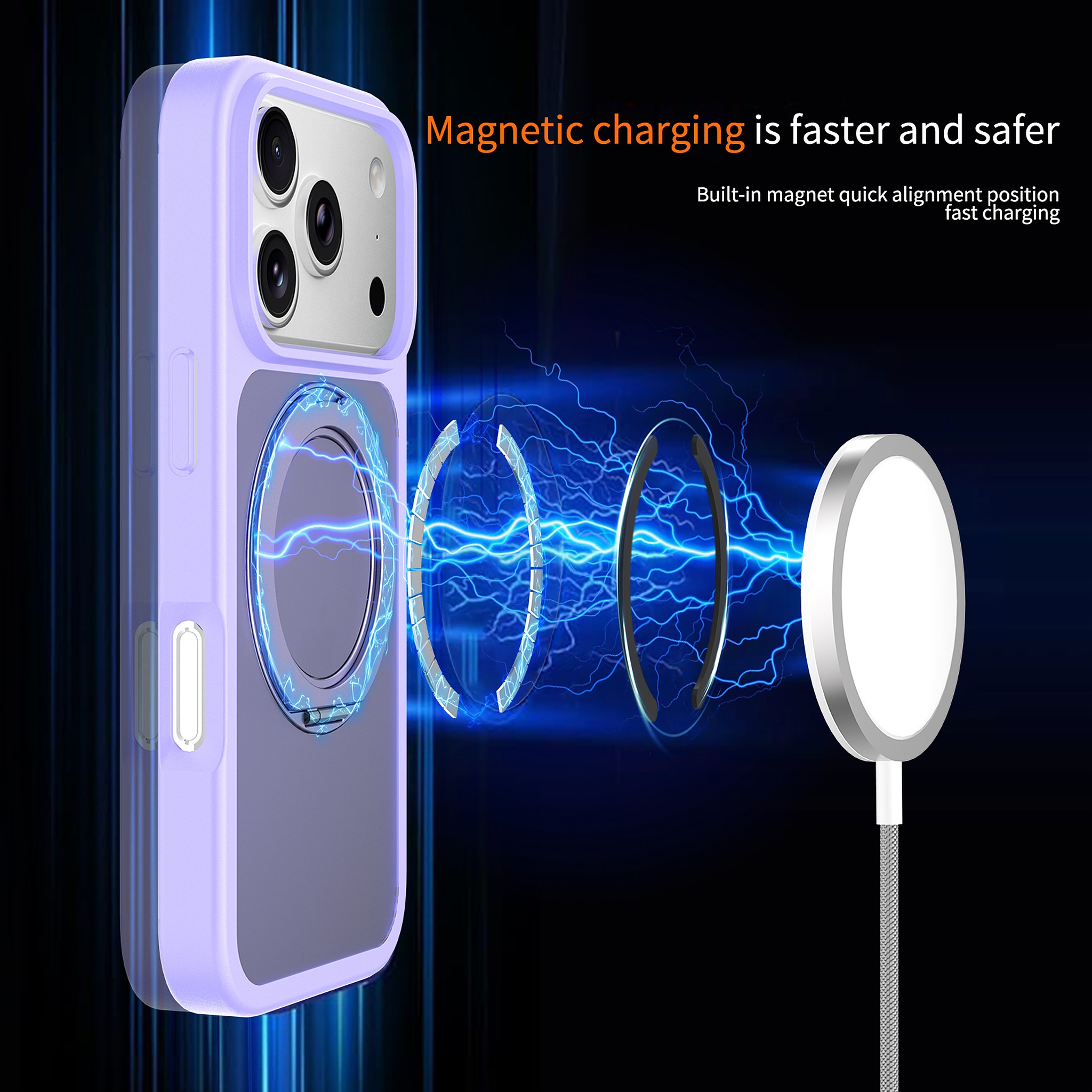 SendaFit Matte Skin-Feel 360° Stand Case for iPhone 18 Pro detail 15