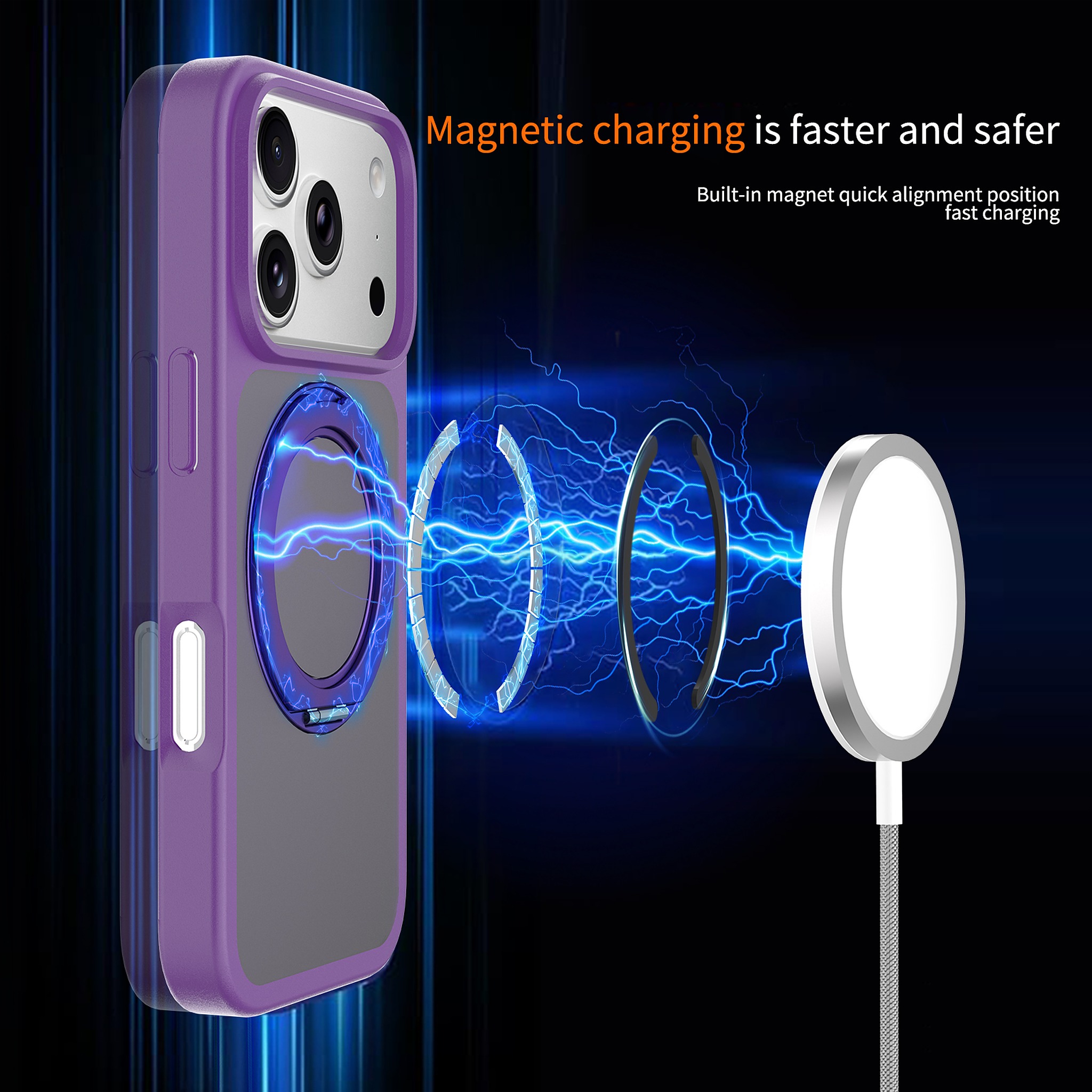 SendaFit Matte Skin-Feel 360° Stand Case for iPhone 18 Pro detail 20
