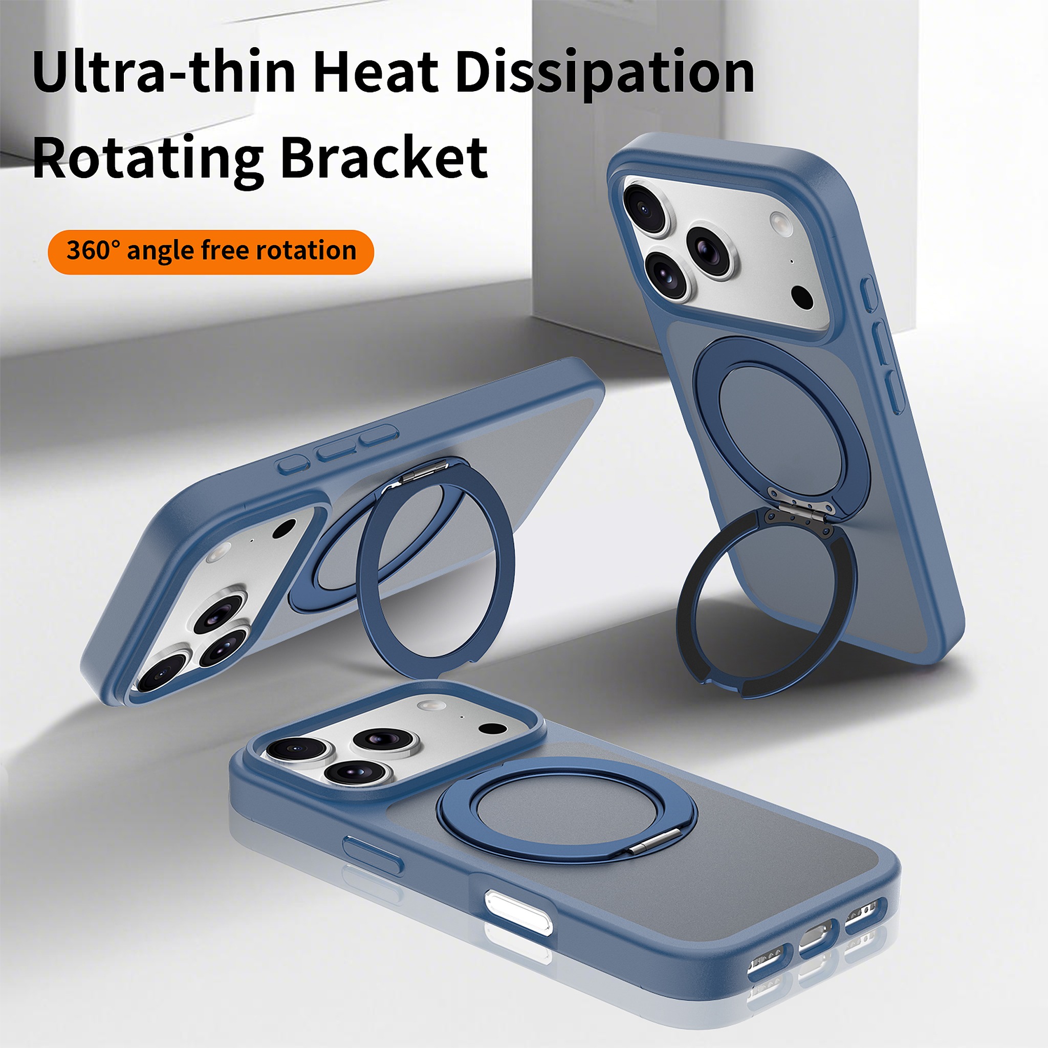 SendaFit Matte Skin-Feel 360° Stand Case for iPhone 18 Pro detail 25