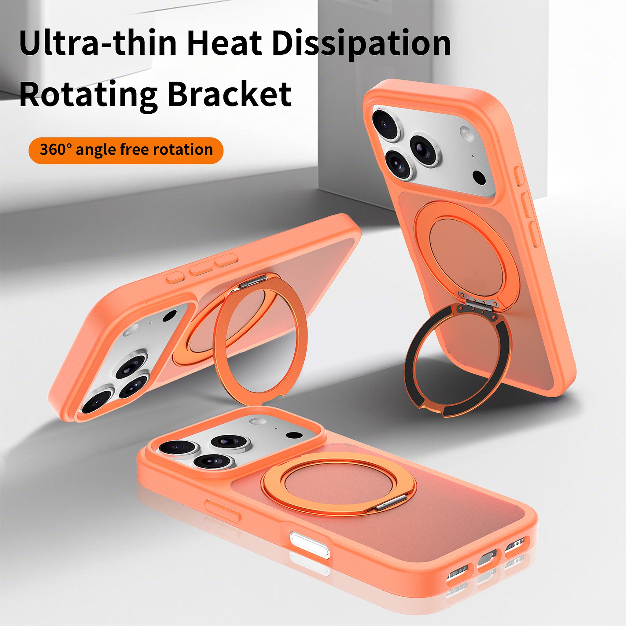SendaFit Matte Skin-Feel 360° Stand Case for iPhone 18 Pro detail 30