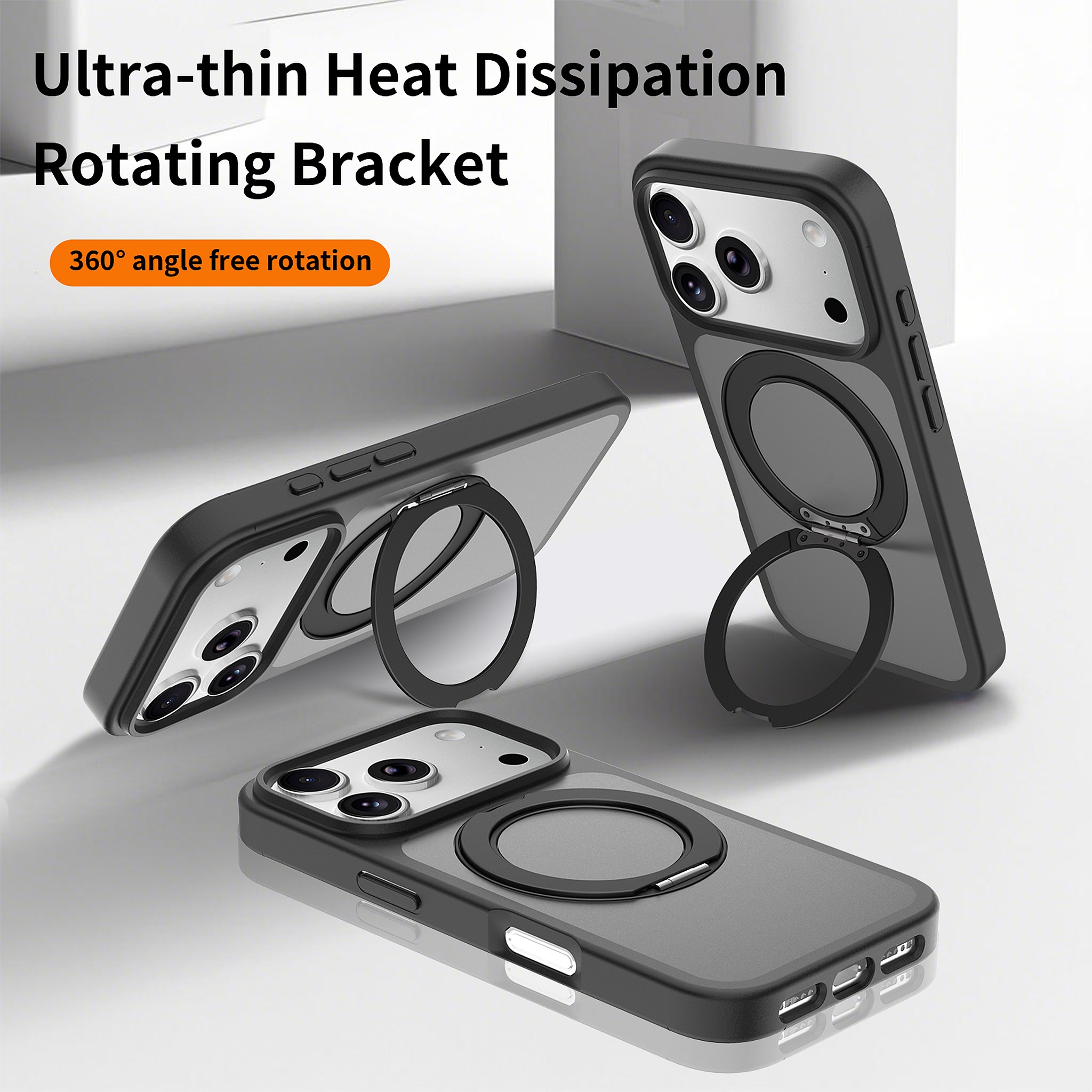 SendaFit Matte Skin-Feel 360° Stand Case for iPhone 18 Pro detail 34