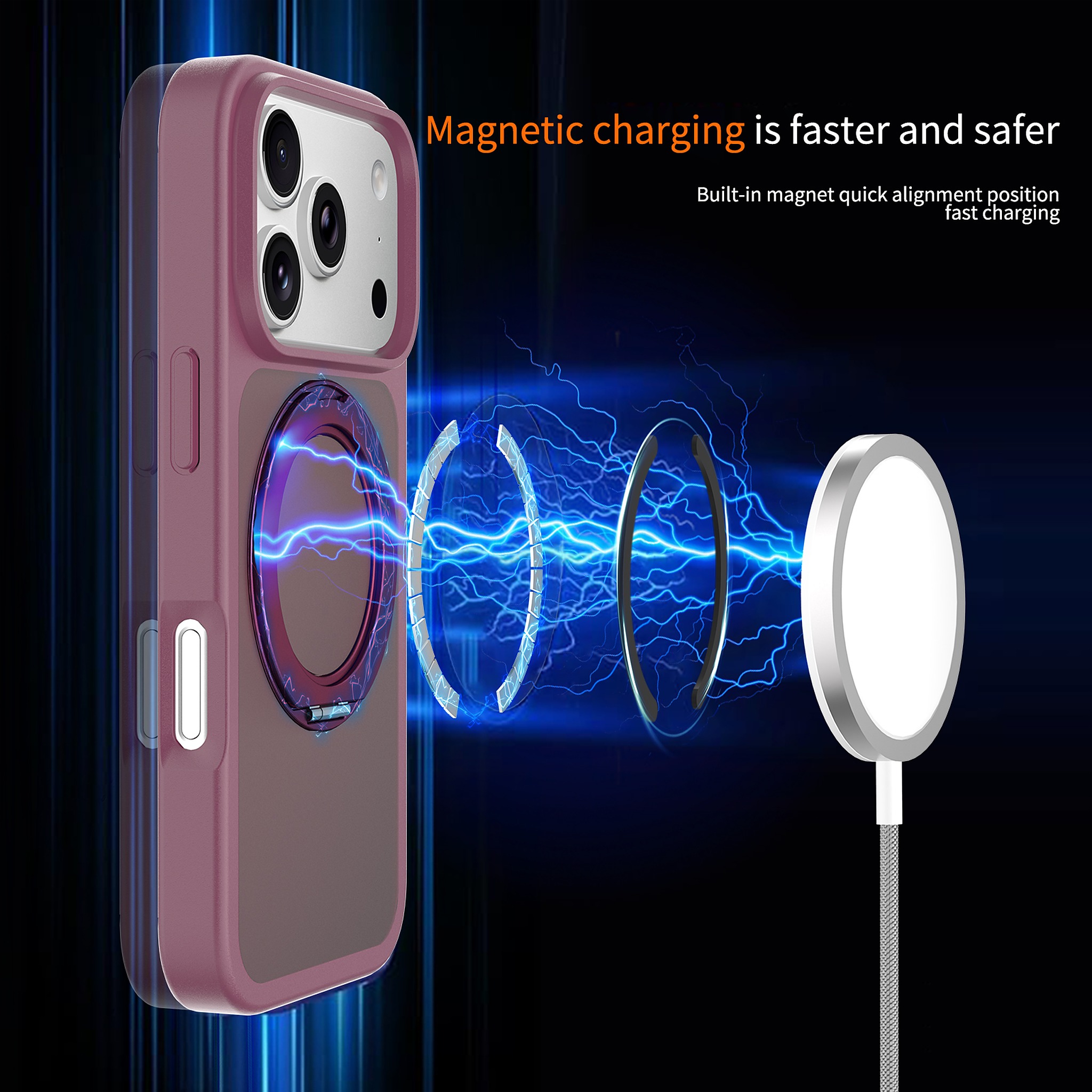 SendaFit Matte Skin-Feel 360° Stand Case for iPhone 18 Pro detail 40