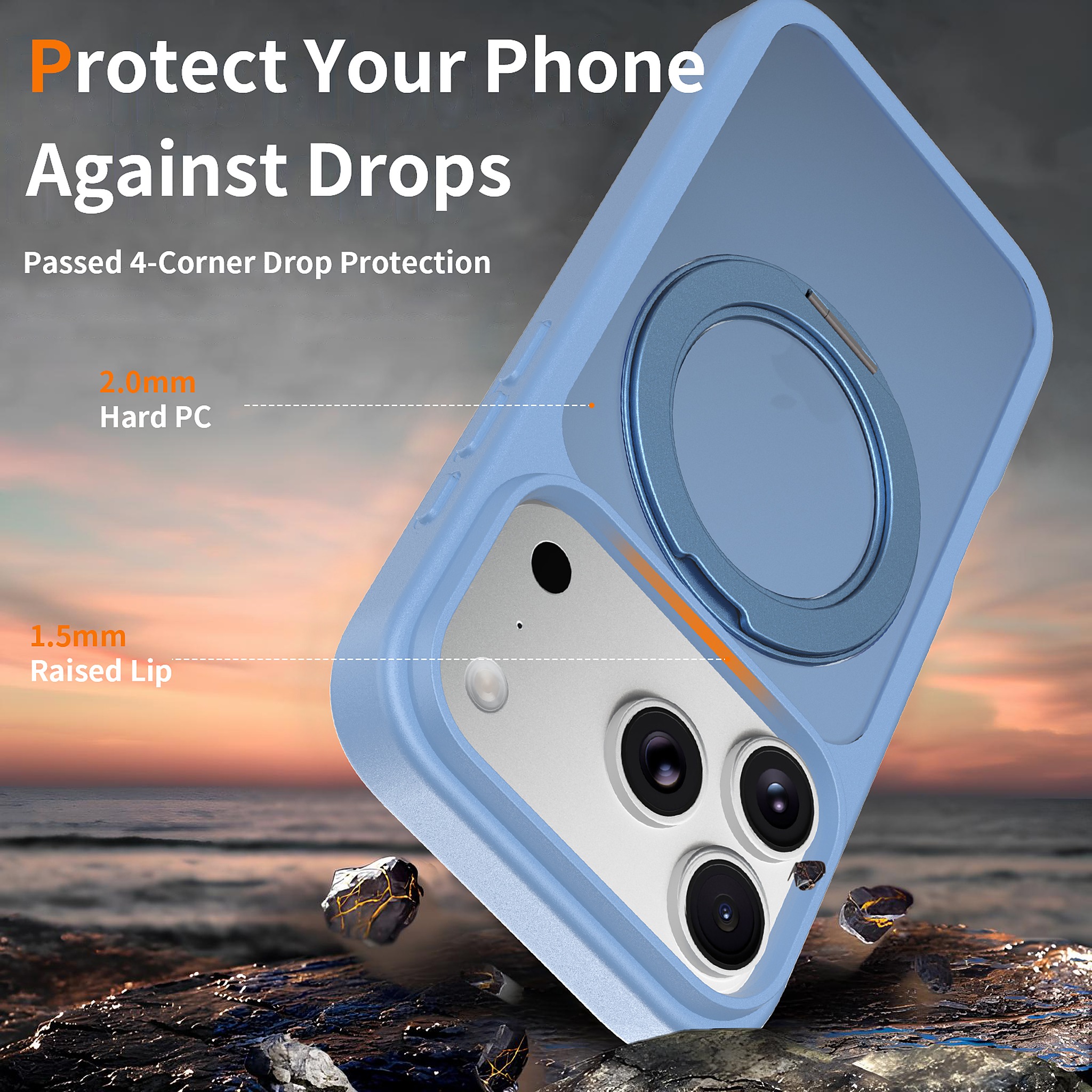 SendaFit Matte Skin-Feel 360° Stand Case for iPhone 18 Pro detail 41
