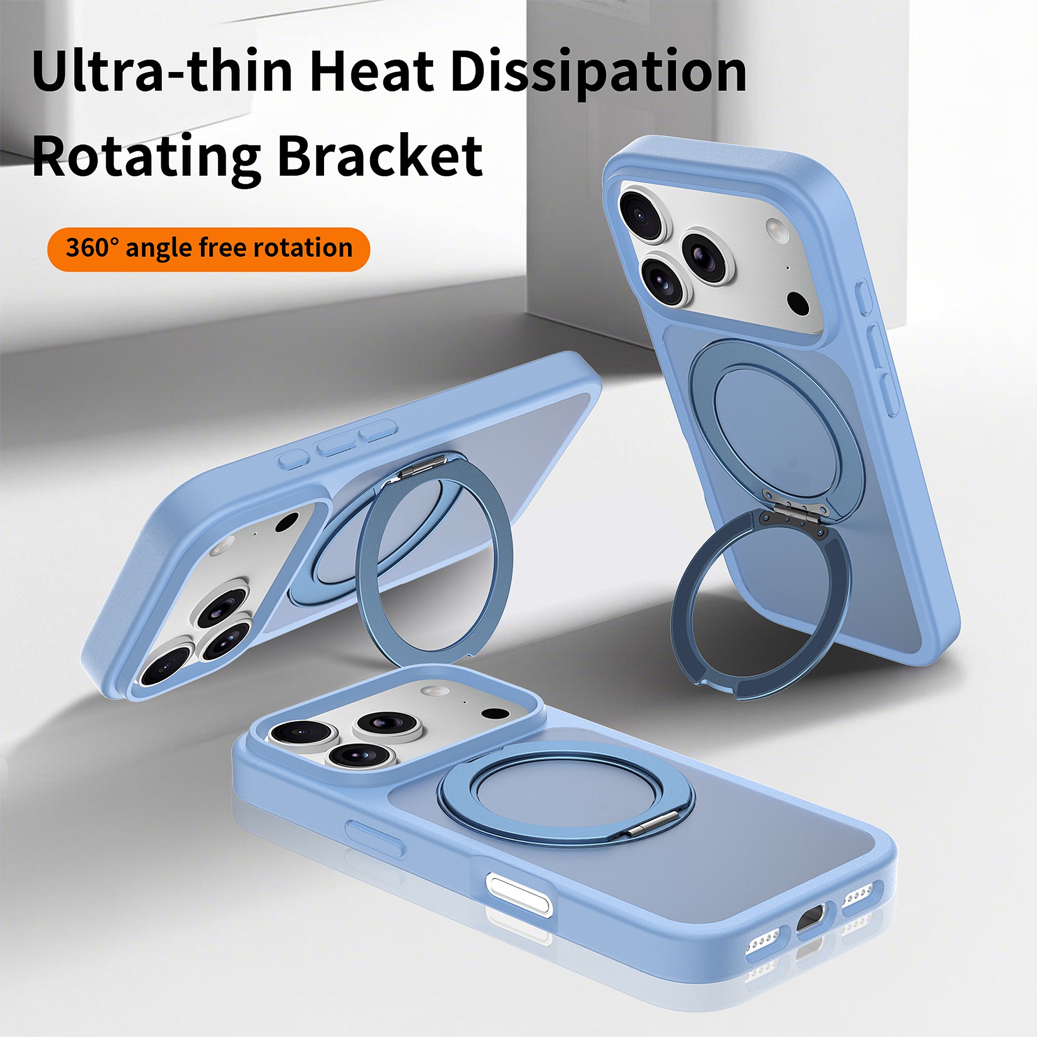 SendaFit Matte Skin-Feel 360° Stand Case for iPhone 18 Pro detail 44