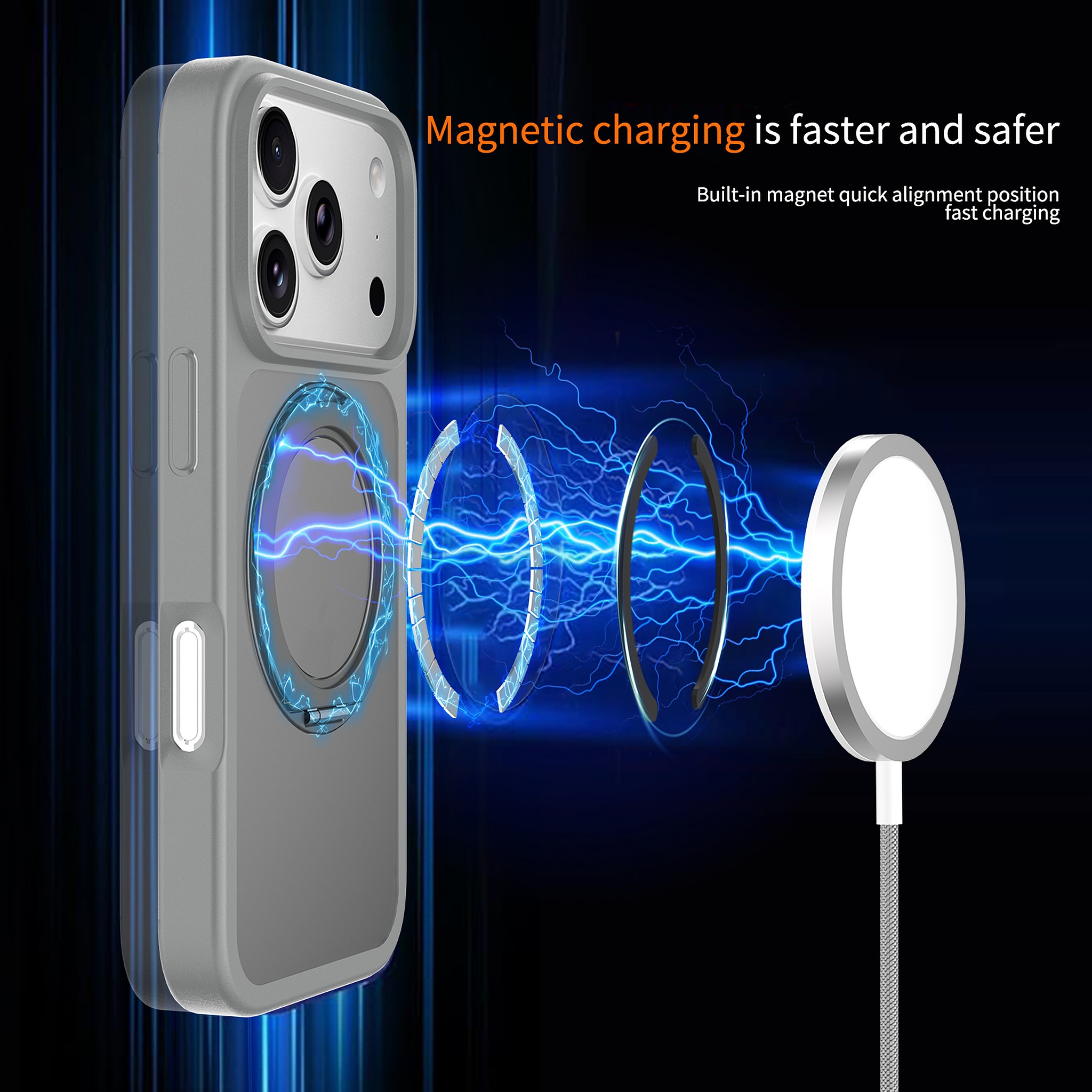 SendaFit Matte Skin-Feel 360° Stand Case for iPhone 18 Pro detail 5