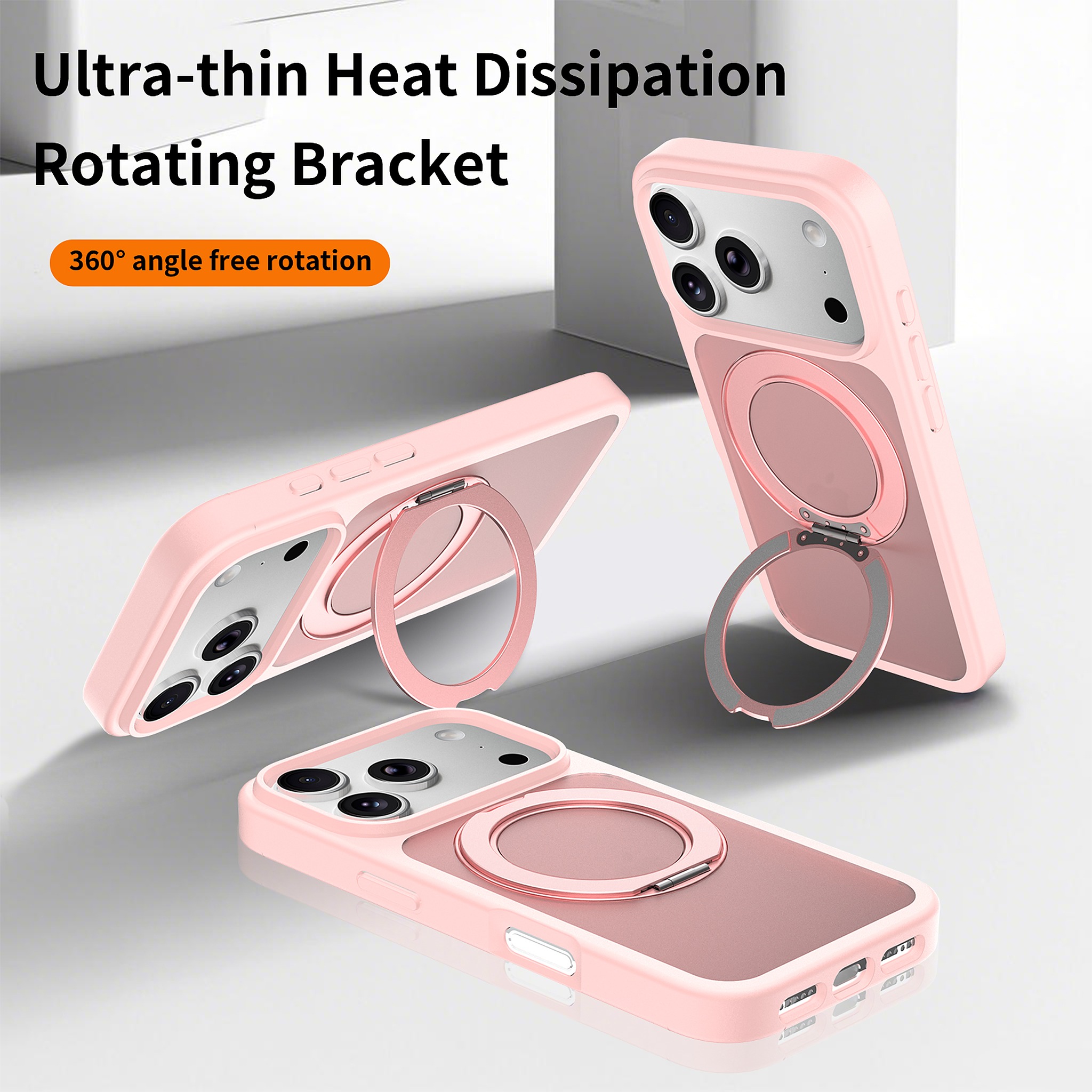 SendaFit Matte Skin-Feel 360° Stand Case for iPhone 18 Pro detail 9