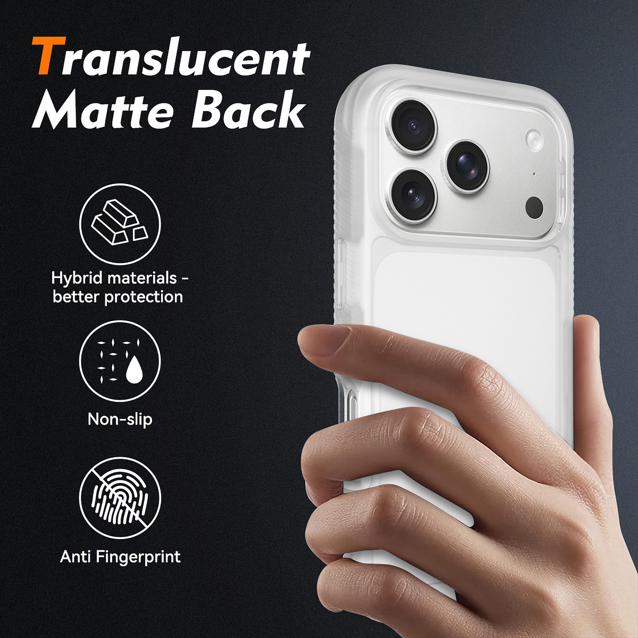 SendaFit Matte Starry Rugged Case for iPhone 17 Pro & 18 Pro detail 16