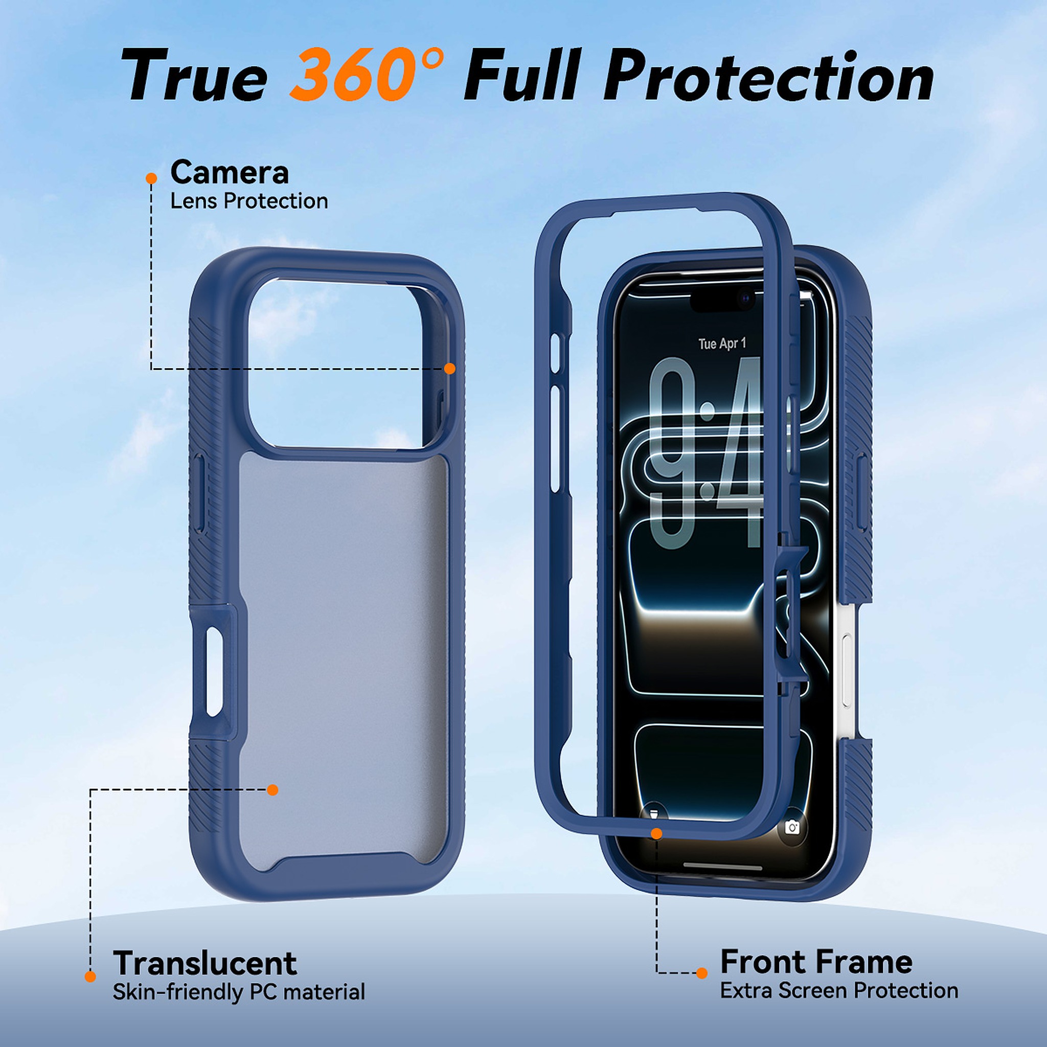 SendaFit Matte Starry Rugged Case for iPhone 17 Pro & 18 Pro detail 2