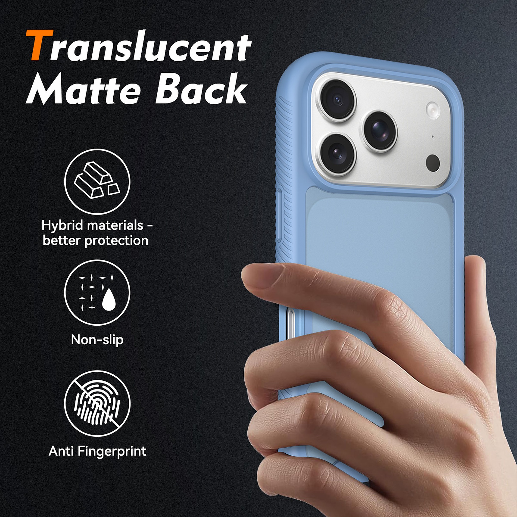 SendaFit Matte Starry Rugged Case for iPhone 17 Pro & 18 Pro detail 22