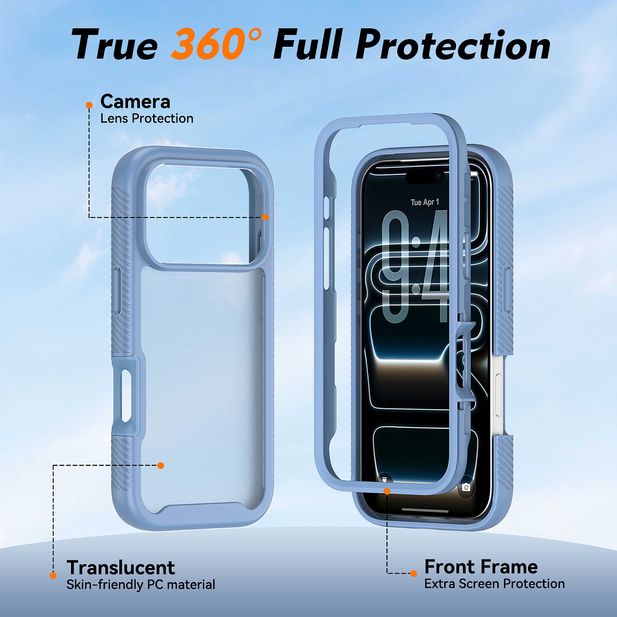 SendaFit Matte Starry Rugged Case for iPhone 17 Pro & 18 Pro detail 24